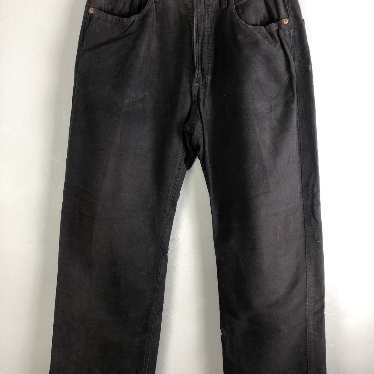 45rpm DL 45 RPM japan Black Straight cut Pants #c1281 Size US 30 / EU 46 - 4 Thumbnail