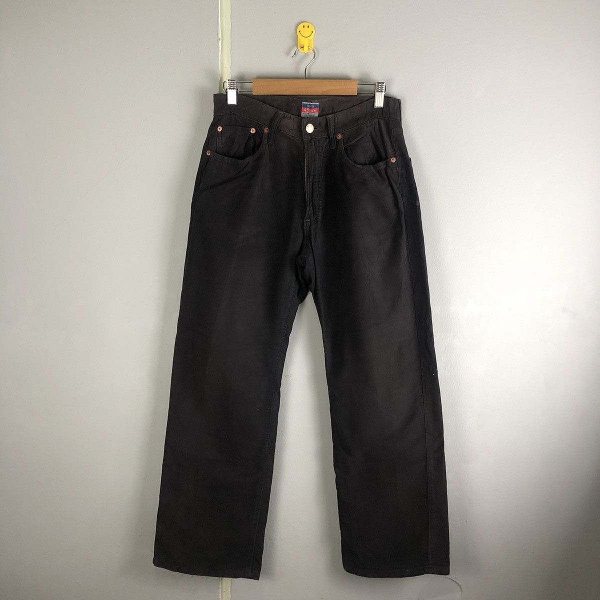 45rpm DL 45 RPM japan Black Straight cut Pants #c1281 Size US 30 / EU 46 - 1 Thumbnail