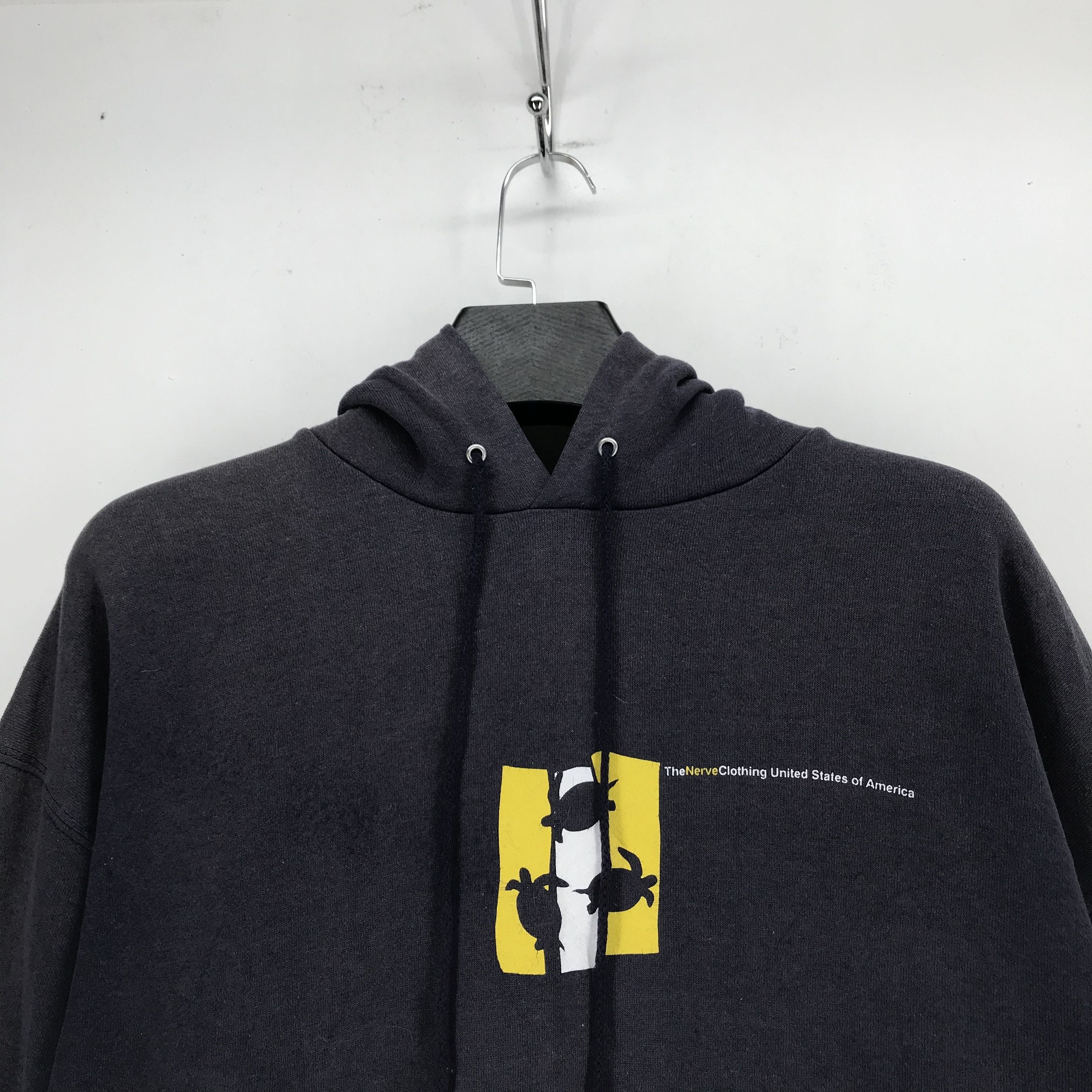 Vintage The Nerve Clothing USA Turtle Logo Hoodies #2632-104 Size US XL / EU 56 / 4 - 2 Thumbnail