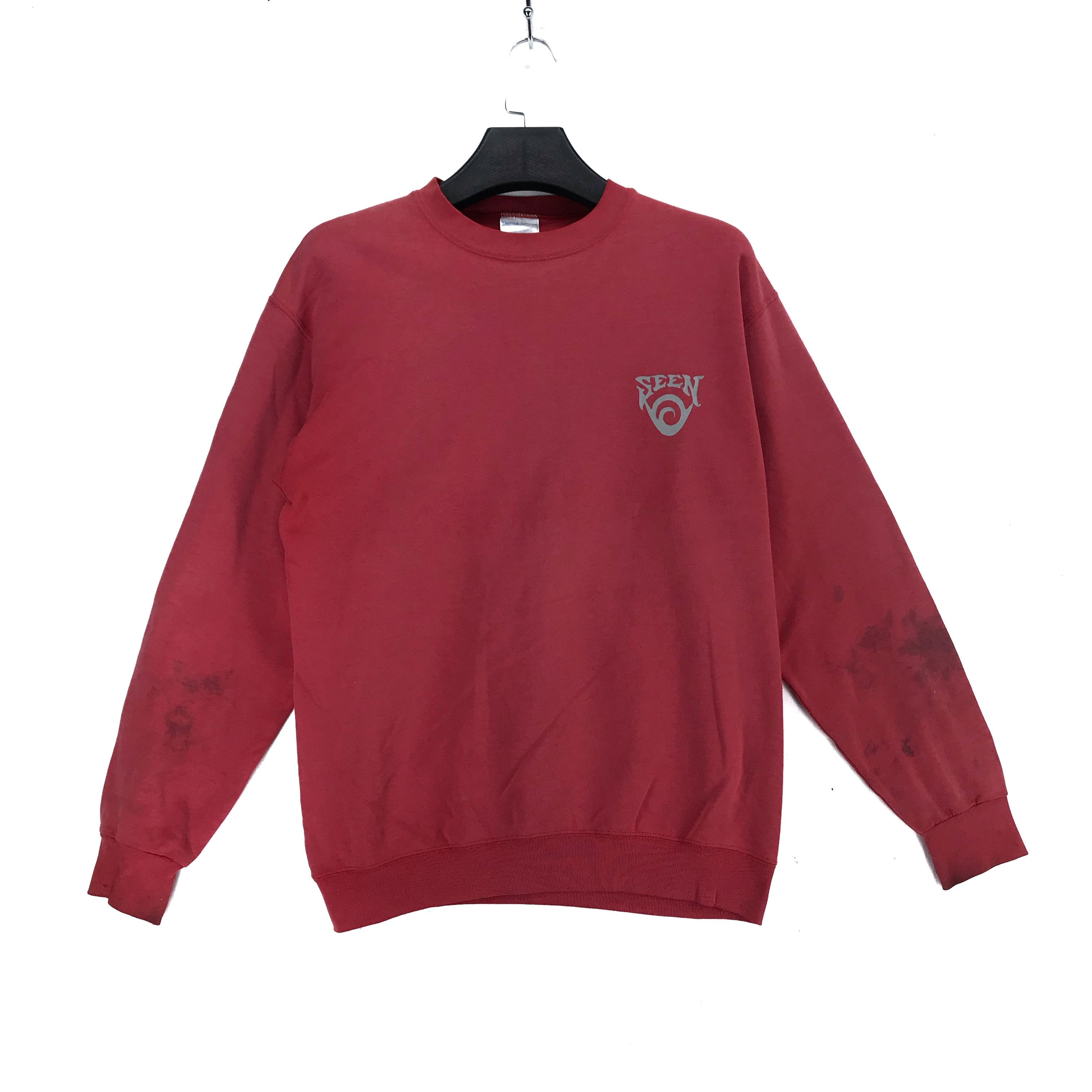 Band Tees TRASHED🔥 United Sports SEEN Big Logo Sweatshirts #2628-104 Size US L / EU 52-54 / 3 - 3 Thumbnail