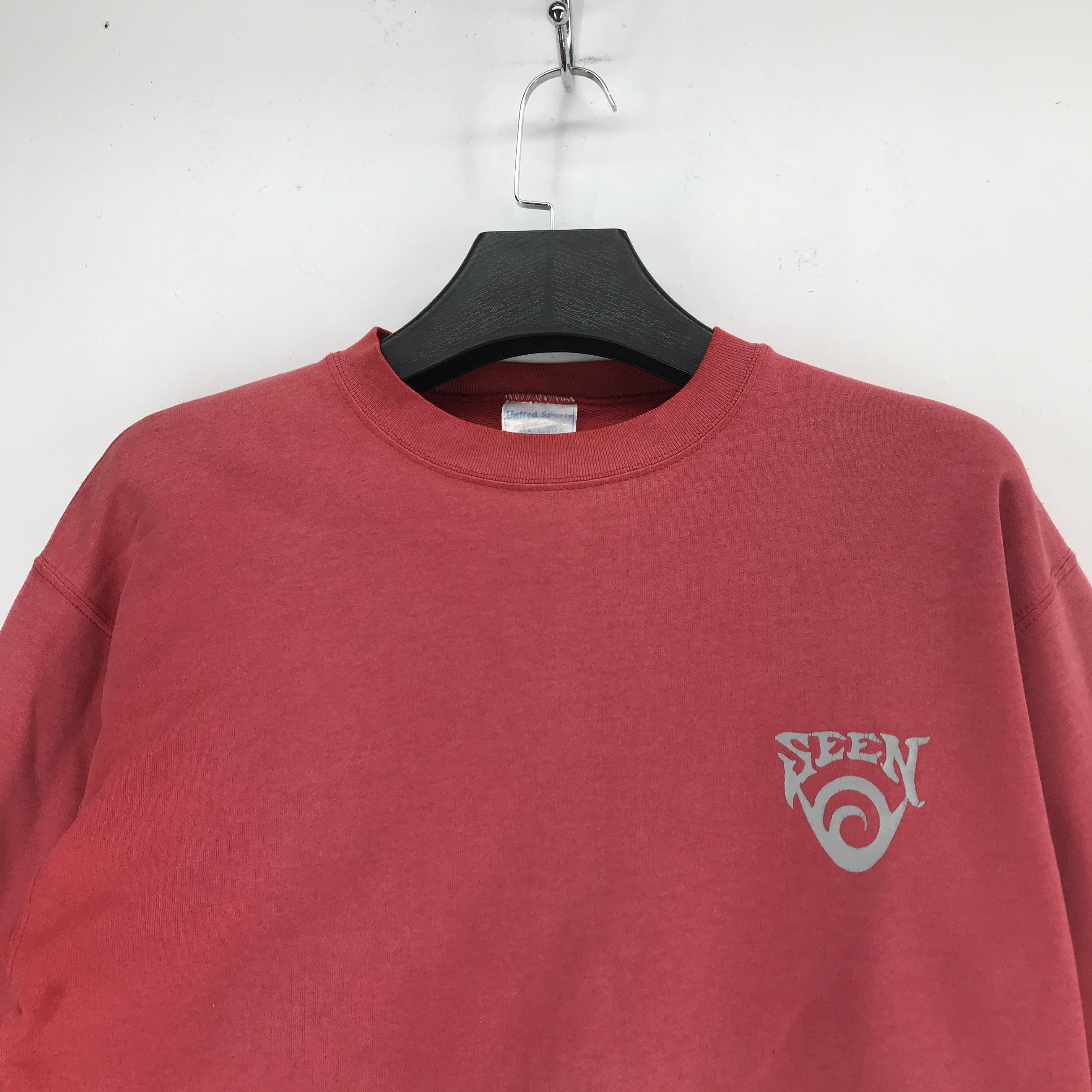 Band Tees TRASHED🔥 United Sports SEEN Big Logo Sweatshirts #2628-104 Size US L / EU 52-54 / 3 - 4 Thumbnail