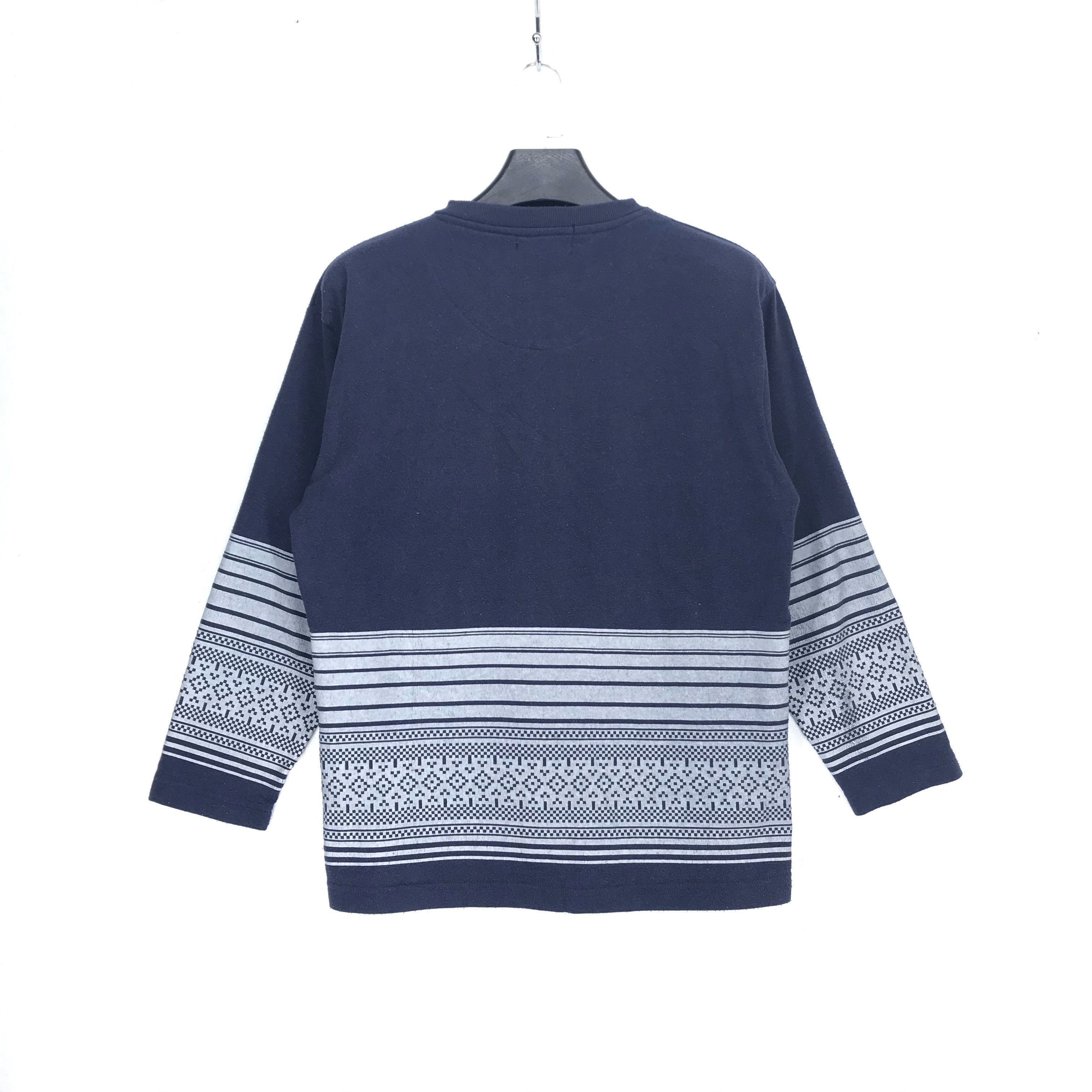 Japanese Brand Sacsny Y'Saccs Single Pocket V Neck LS Shirt #2773-105 Size US M / EU 48-50 / 2 - 8 Thumbnail