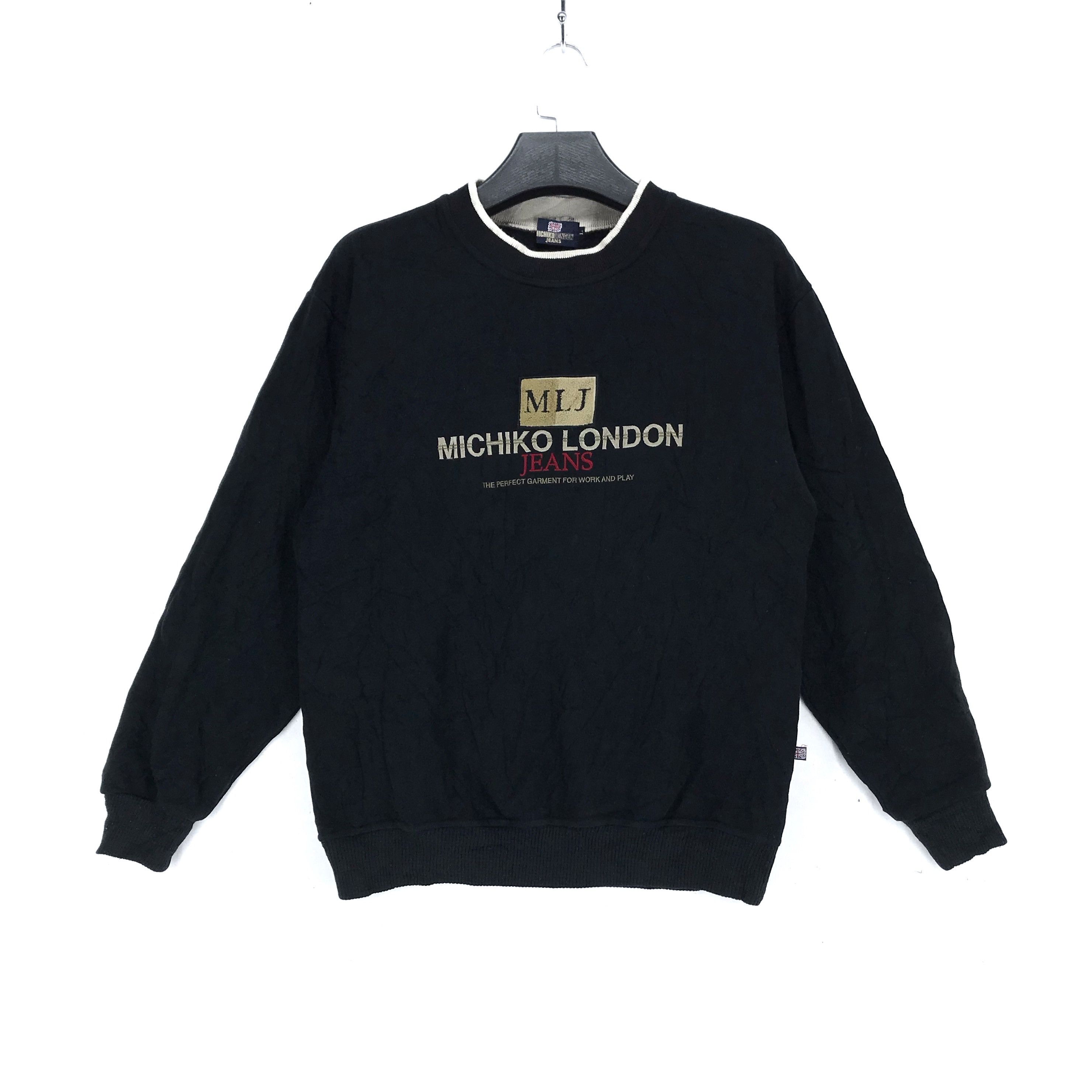 Michiko London Jeans Embroidery Logo Sweatshirt #2650-105 - Tops