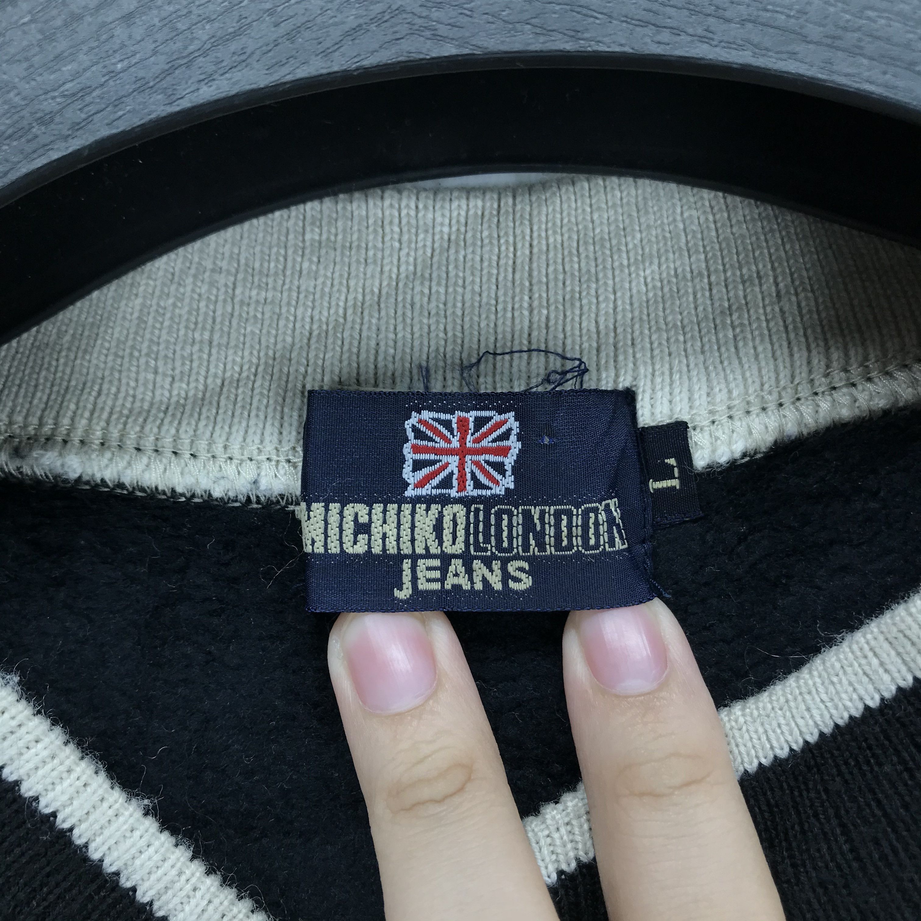 Michiko Koshino London Michiko London Jeans Embroidery Logo Sweatshirt #2650-105 Size US L / EU 52-54 / 3 - 6 Thumbnail
