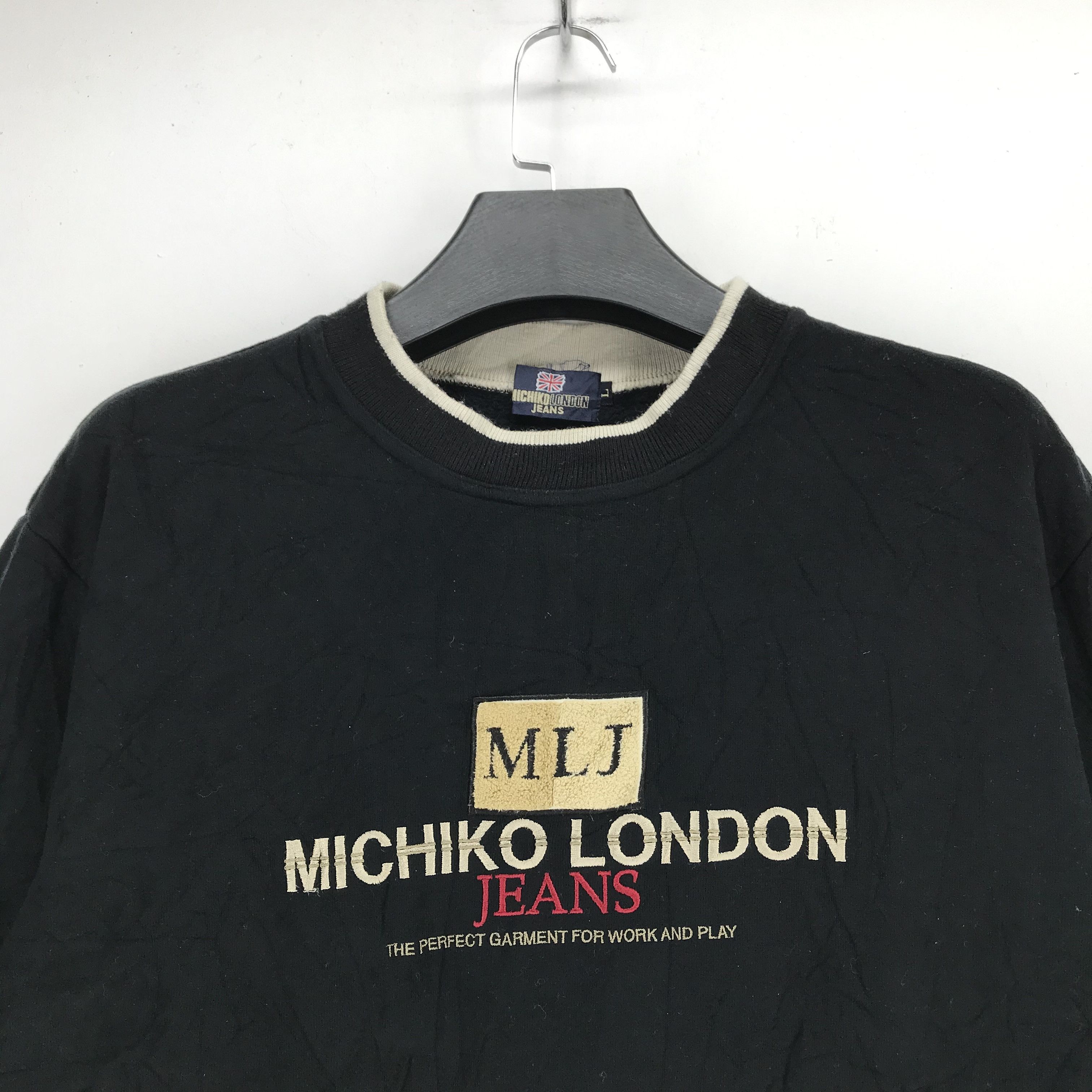Michiko Koshino London Michiko London Jeans Embroidery Logo Sweatshirt #2650-105 Size US L / EU 52-54 / 3 - 2 Thumbnail