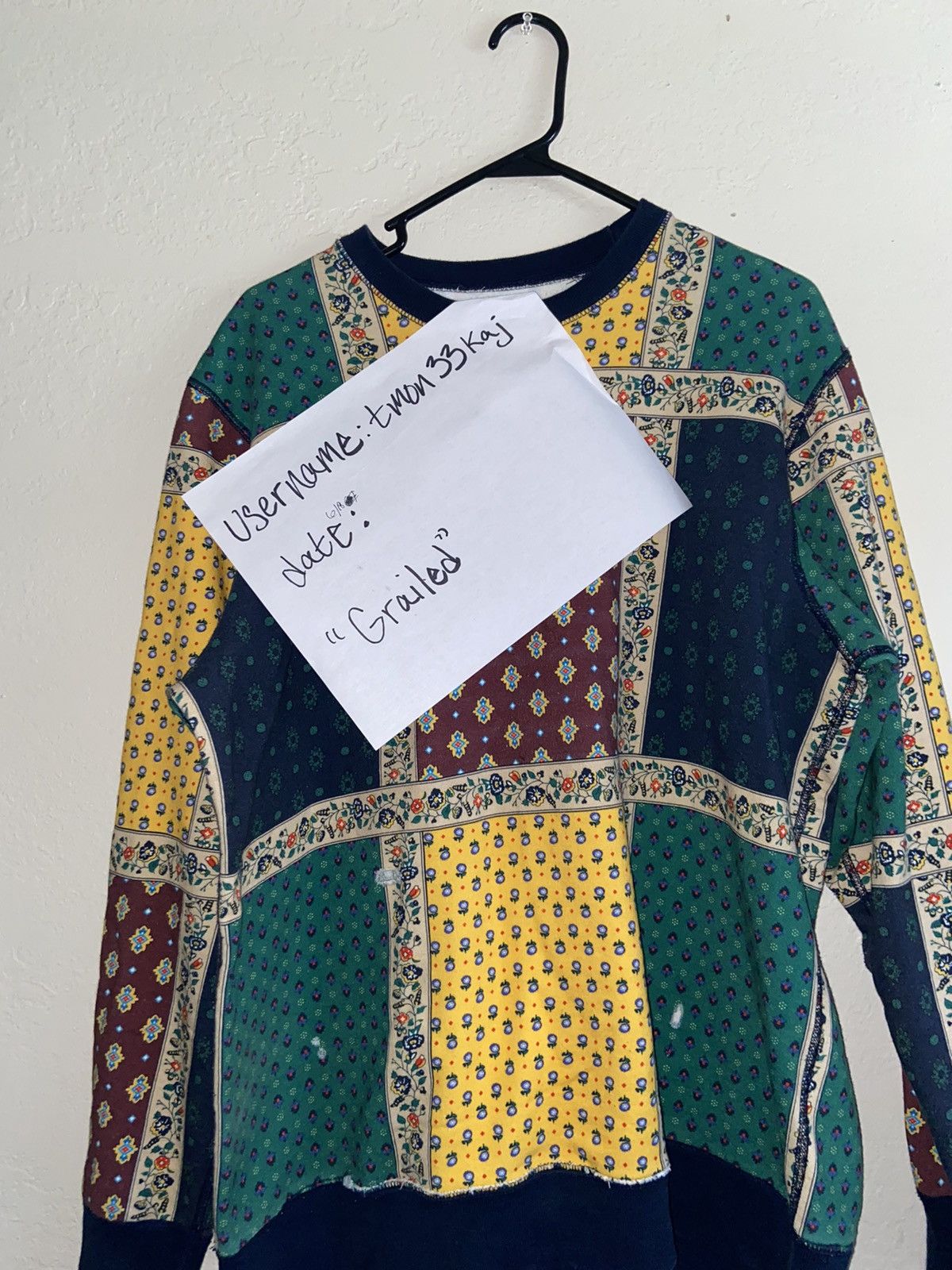 Noah 2019 Noah "Provence" Paisley Floral Crewneck Size US L / EU 52-54 / 3 - 12 Thumbnail