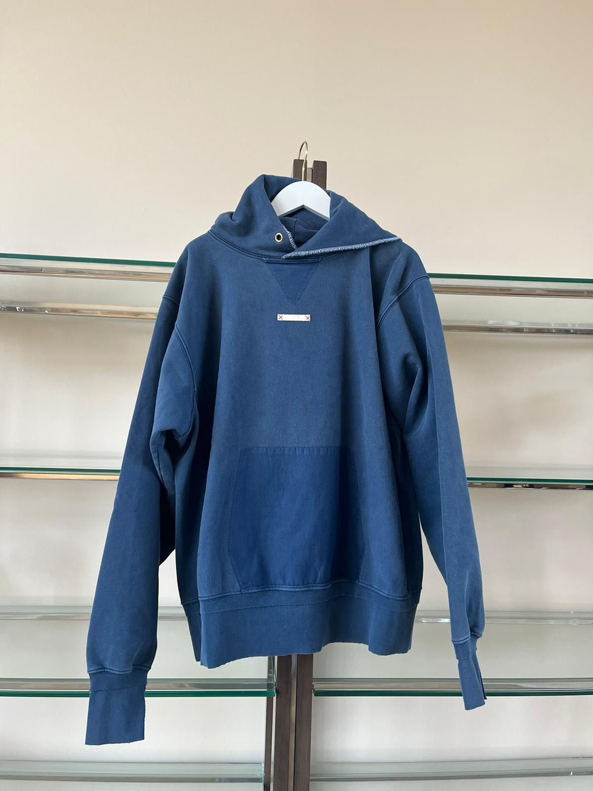 Maison Margiela Pullover Hoodie in Blue Size US M / EU 48-50 / 2 - 5 Thumbnail