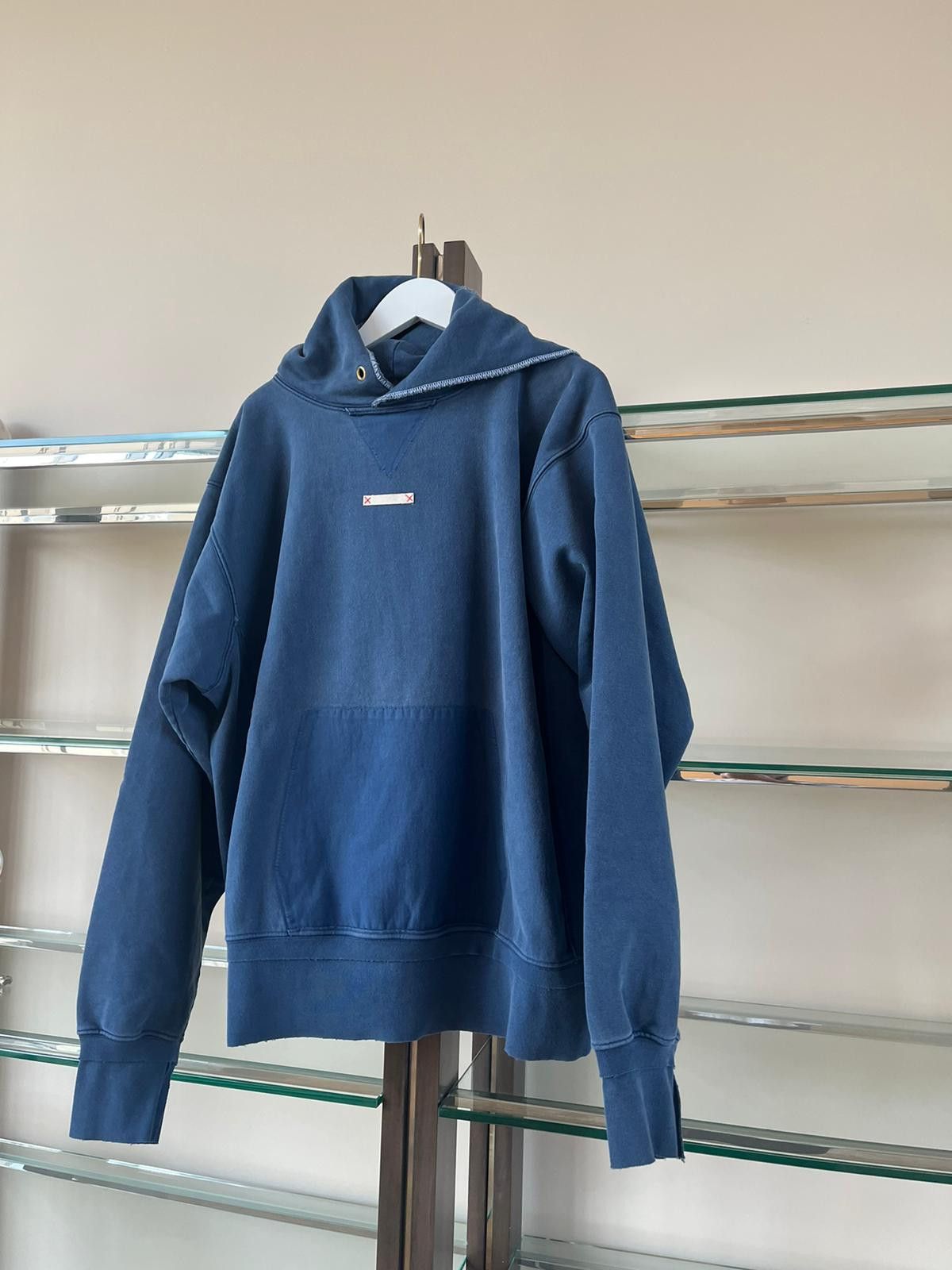 Maison Margiela Pullover Hoodie in Blue Size US M / EU 48-50 / 2 - 6 Thumbnail