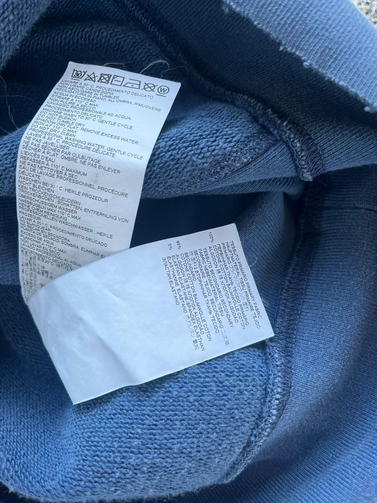 Maison Margiela Pullover Hoodie in Blue Size US M / EU 48-50 / 2 - 18 Thumbnail