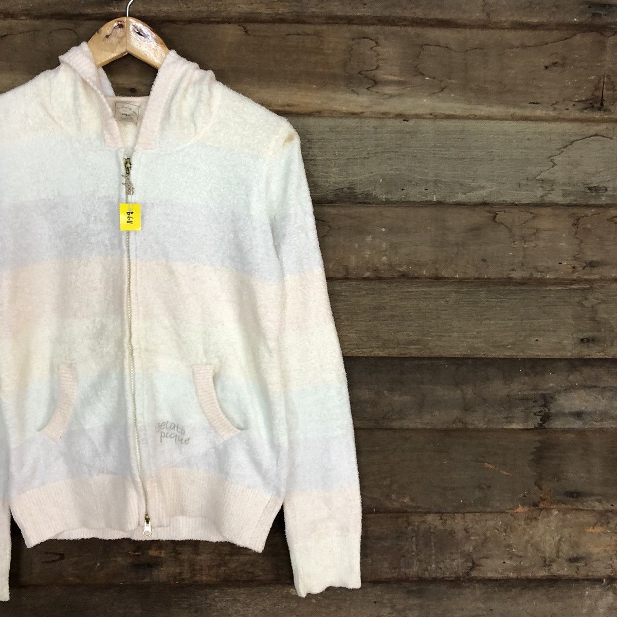 Japanese Brand DL Gelato Pique fleece Multicolor Knit Sweater hoodie #B611 Size M / US 6-8 / IT 42-44 - 5 Thumbnail