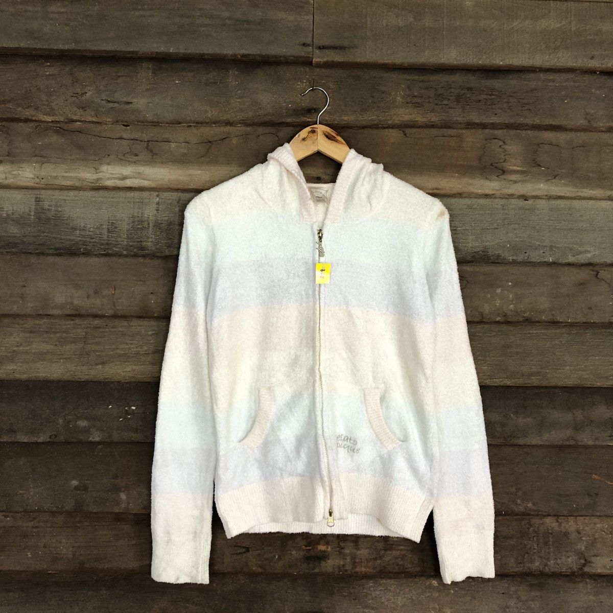 Japanese Brand DL Gelato Pique fleece Multicolor Knit Sweater hoodie #B611 Size M / US 6-8 / IT 42-44 - 1 Thumbnail