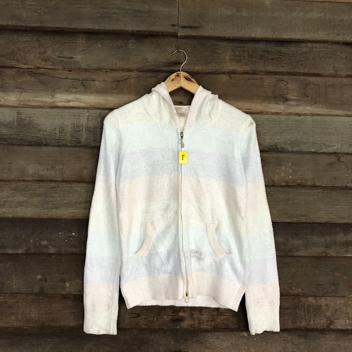 Japanese Brand DL Gelato Pique fleece Multicolor Knit Sweater hoodie #B611 Size M / US 6-8 / IT 42-44 - 3 Thumbnail