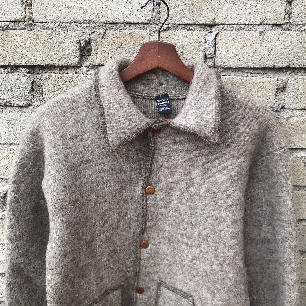 New Zealand Outback × Vintage Vintage Wool mohair knitting jacket new zealand made Size US S / EU 44-46 / 1 - 4 Thumbnail