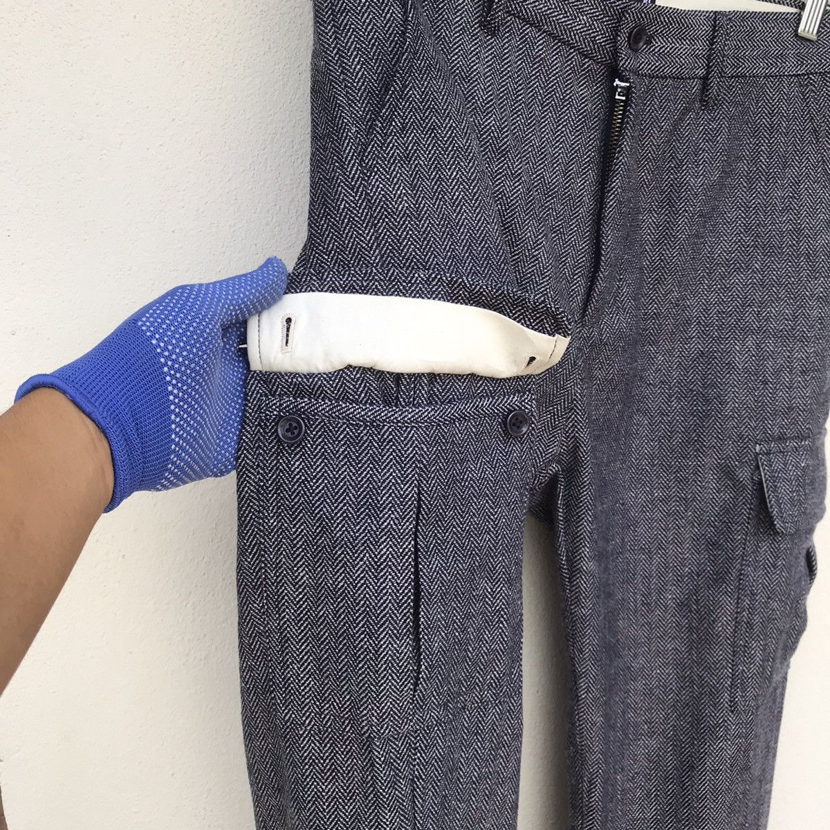 Stussy Vintage 90s Stussy Minimalist Wool Cargo Pant W32 Size US 32 / EU 48 - 7 Thumbnail