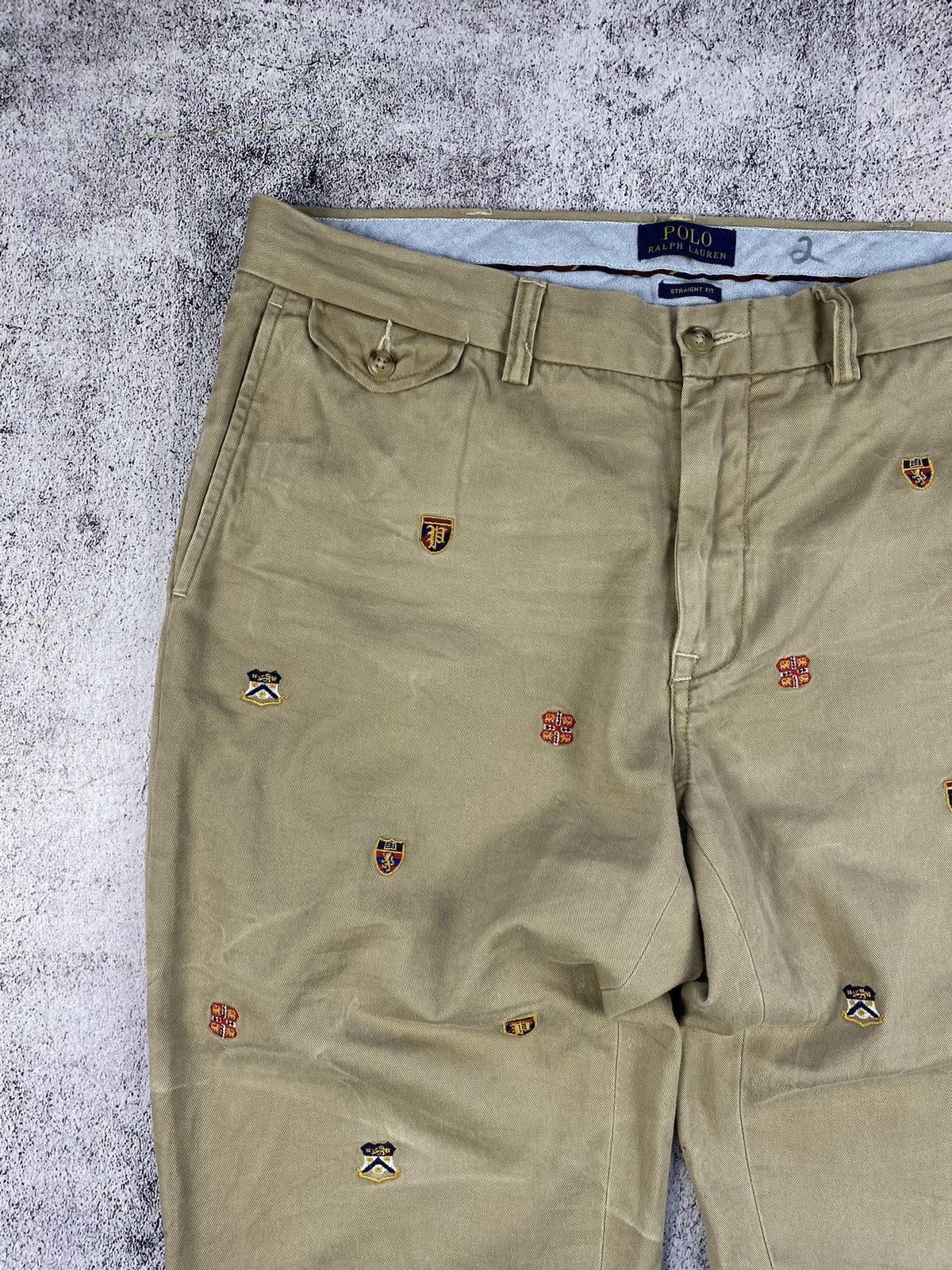 Polo Ralph Lauren Vintage Polo Ralph Lauren embroidered patches chino pants Size US 34 / EU 50 - 2 Thumbnail