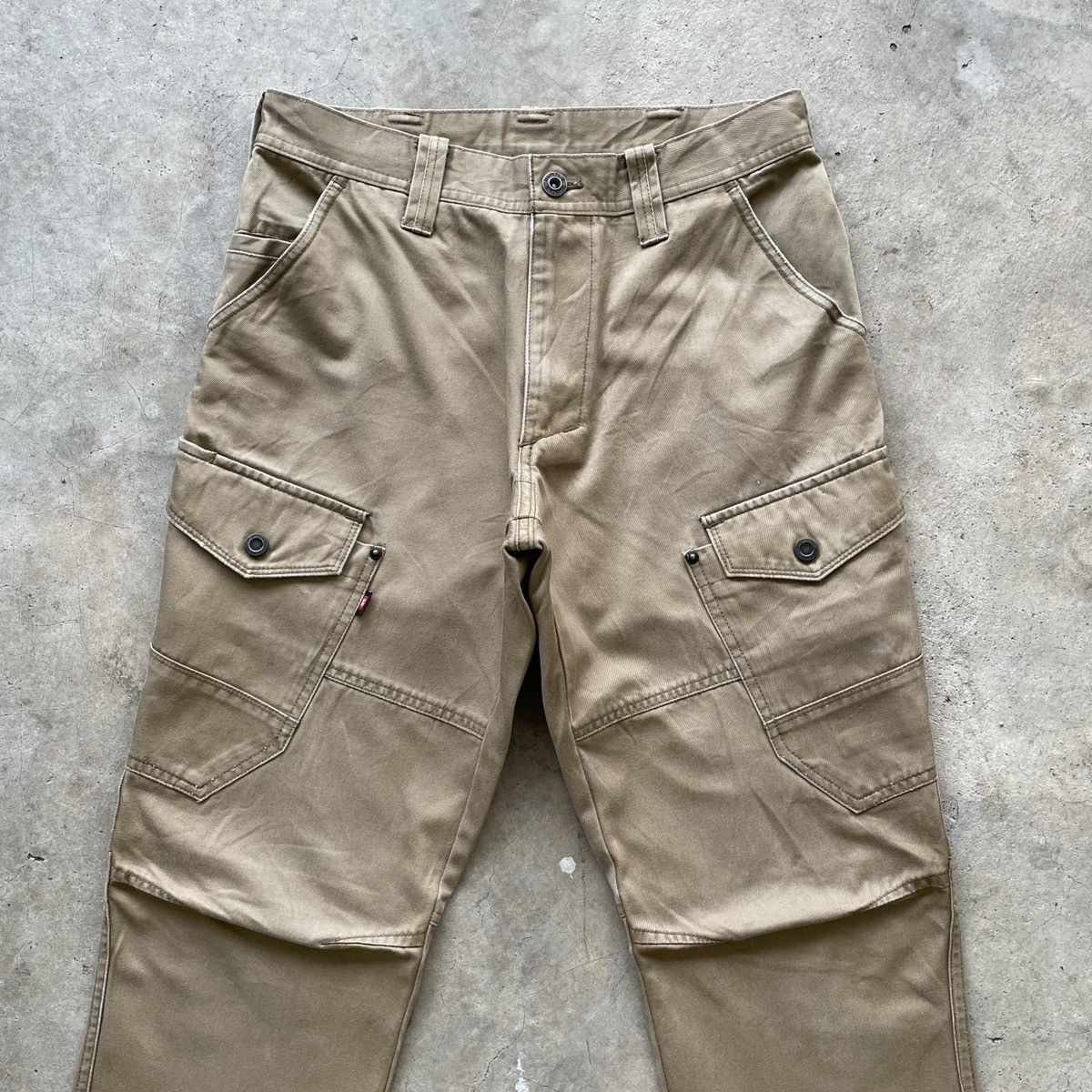 Japanese Brand W28🔥 Burtle Workwear Faded Multipocket Cargo Pants Tactical Size US 28 / EU 44 - 3 Thumbnail