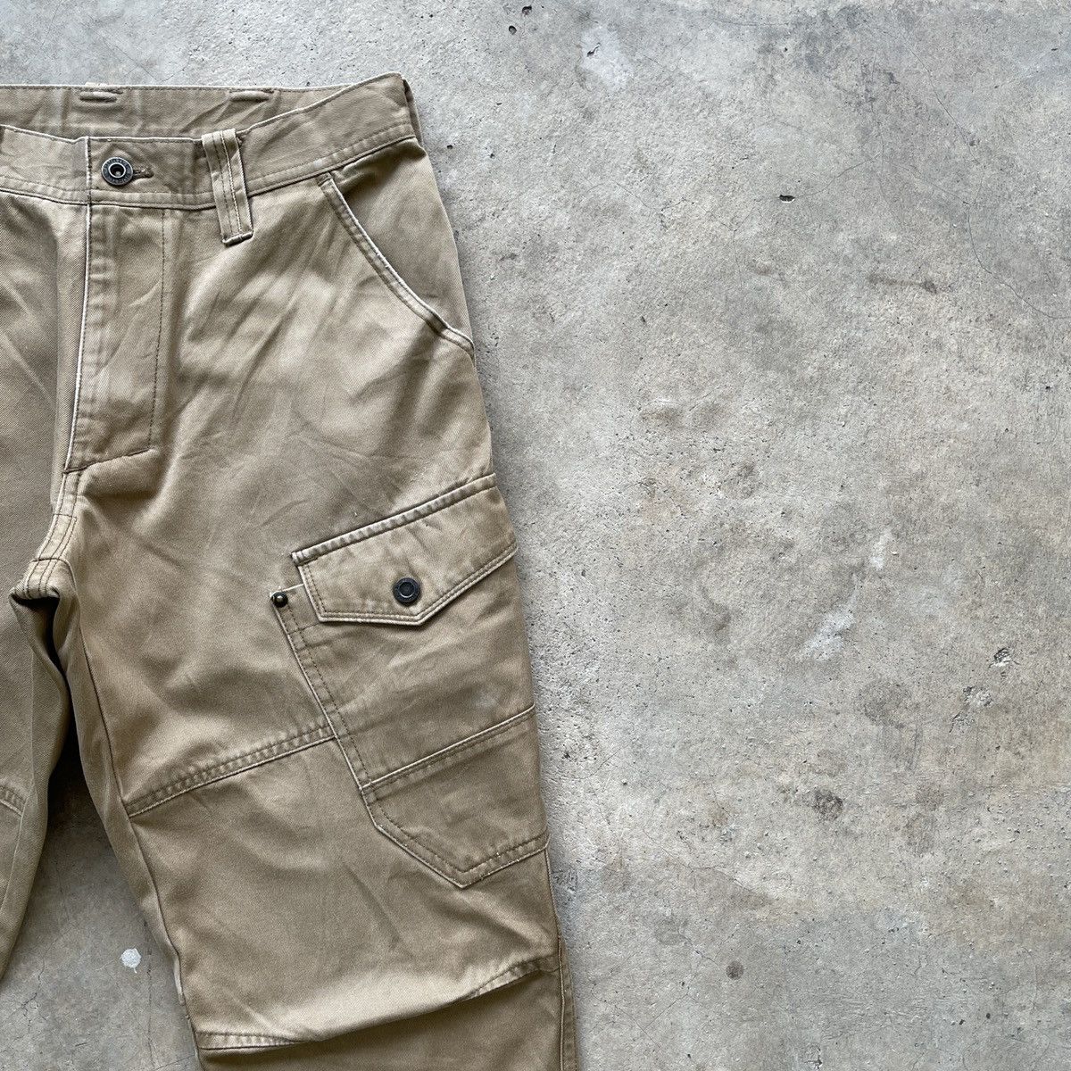 Japanese Brand W28🔥 Burtle Workwear Faded Multipocket Cargo Pants Tactical Size US 28 / EU 44 - 6 Thumbnail