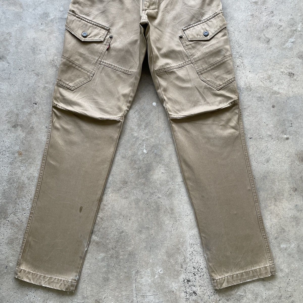 Japanese Brand W28🔥 Burtle Workwear Faded Multipocket Cargo Pants Tactical Size US 28 / EU 44 - 4 Thumbnail