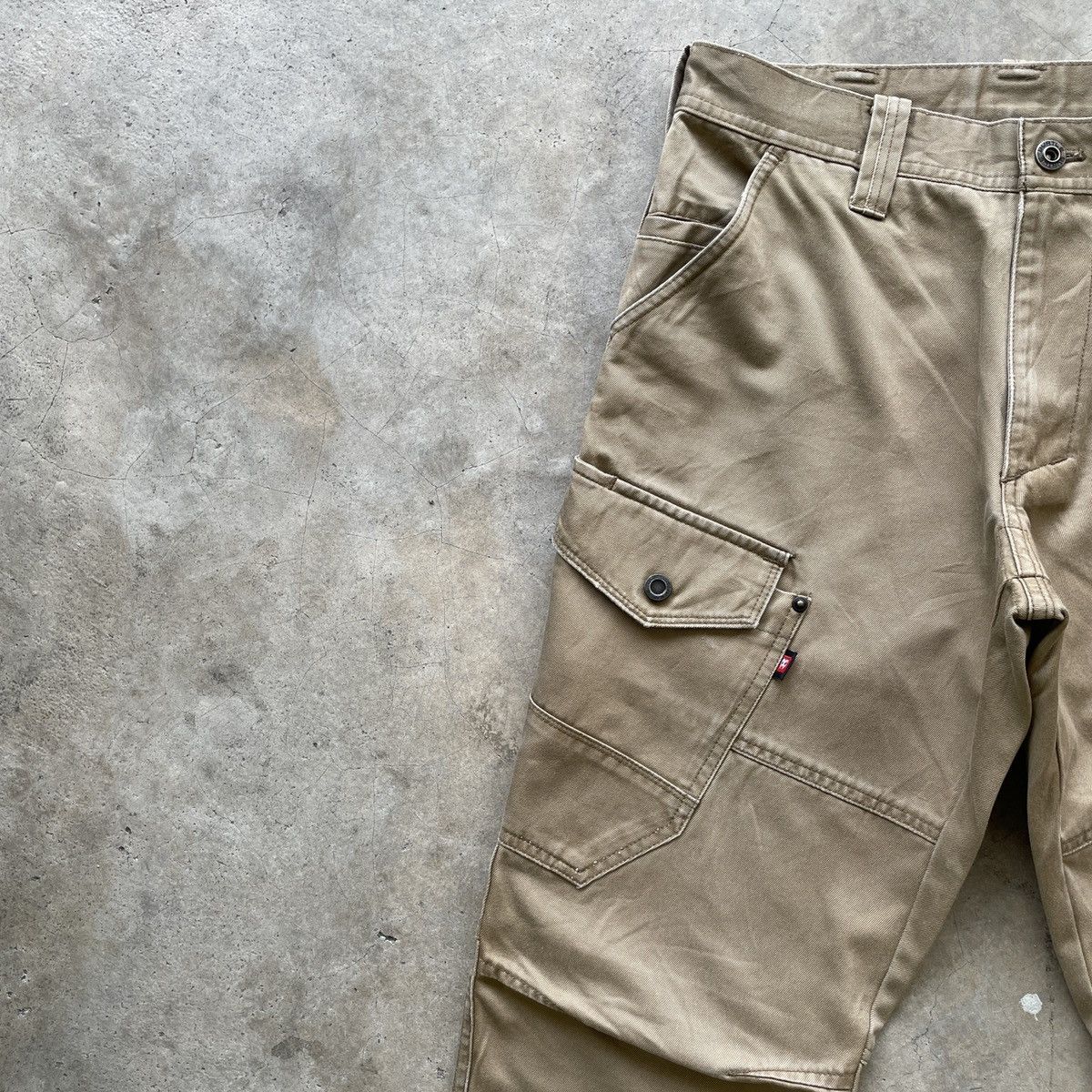 Japanese Brand W28🔥 Burtle Workwear Faded Multipocket Cargo Pants Tactical Size US 28 / EU 44 - 5 Thumbnail