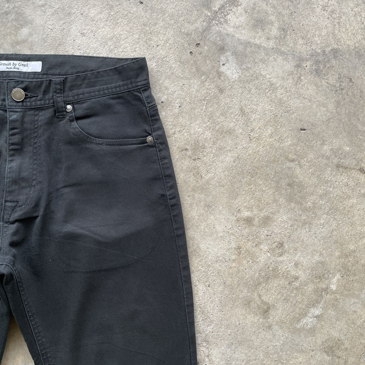 Japanese Brand Vintage Japanese Brand Black Regular Skinny Trousers Pants Size US 29 - 8 Thumbnail