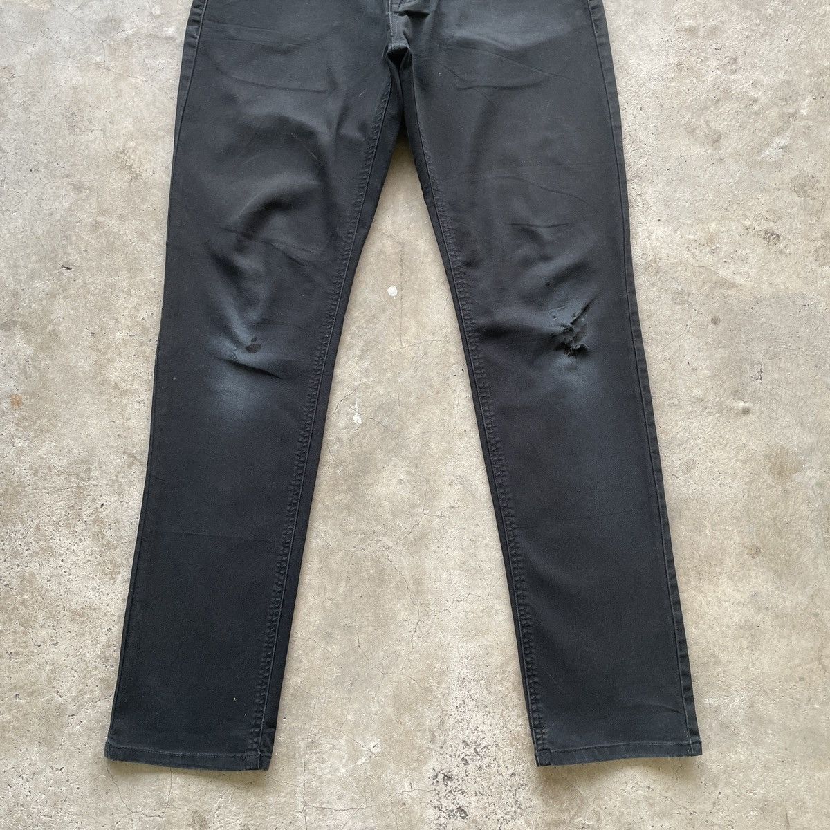 Japanese Brand Vintage Japanese Brand Black Regular Skinny Trousers Pants Size US 29 - 4 Thumbnail