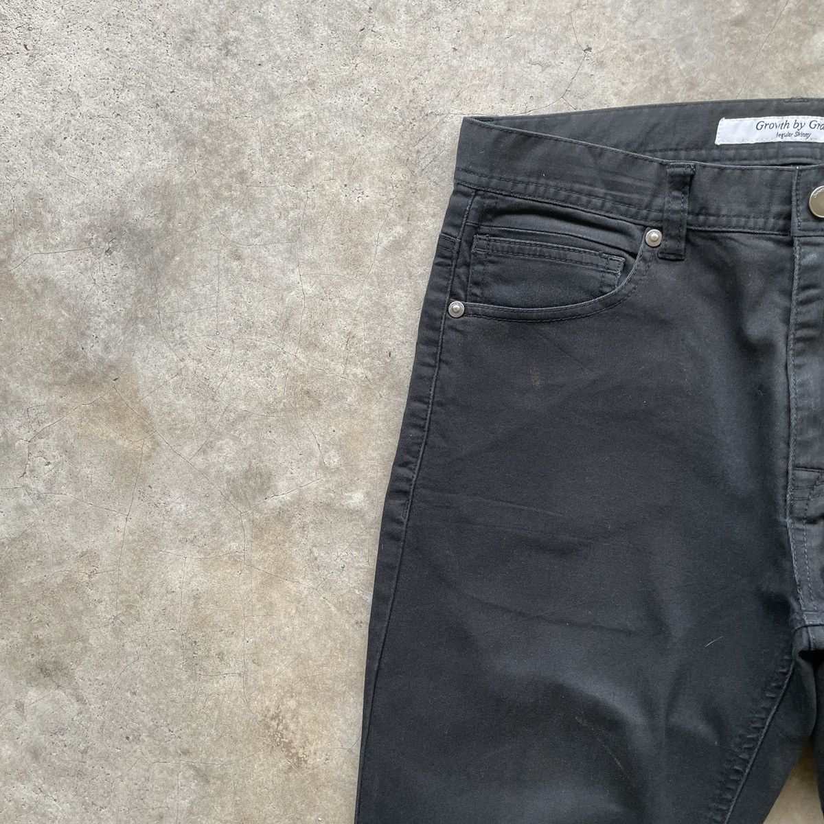 Japanese Brand Vintage Japanese Brand Black Regular Skinny Trousers Pants Size US 29 - 7 Thumbnail
