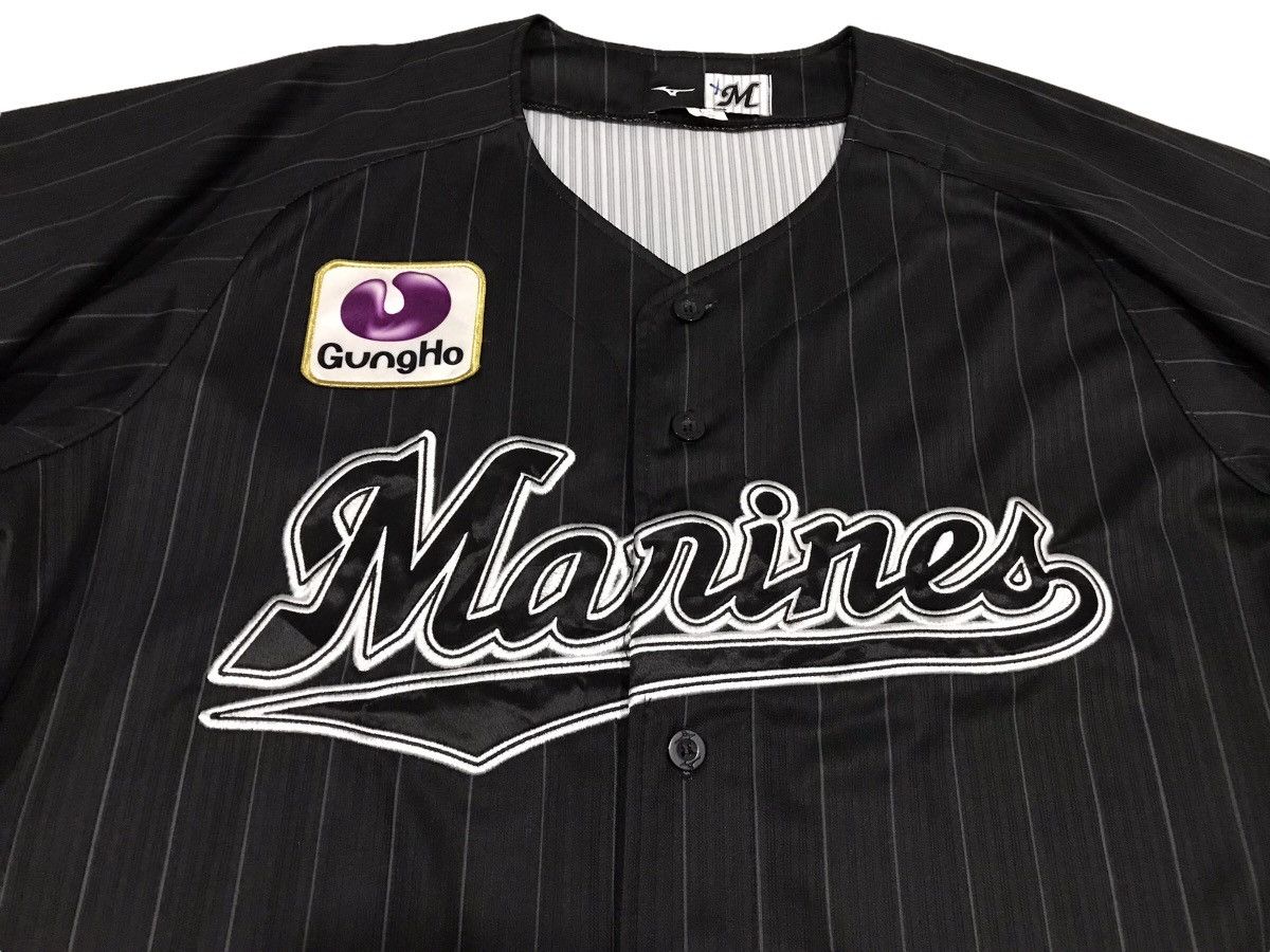 Mizuno CHIBA LOTTE MARINES Japan Baseball Away Jersey Mizuno Size US L / EU 52-54 / 3 - 9 Thumbnail