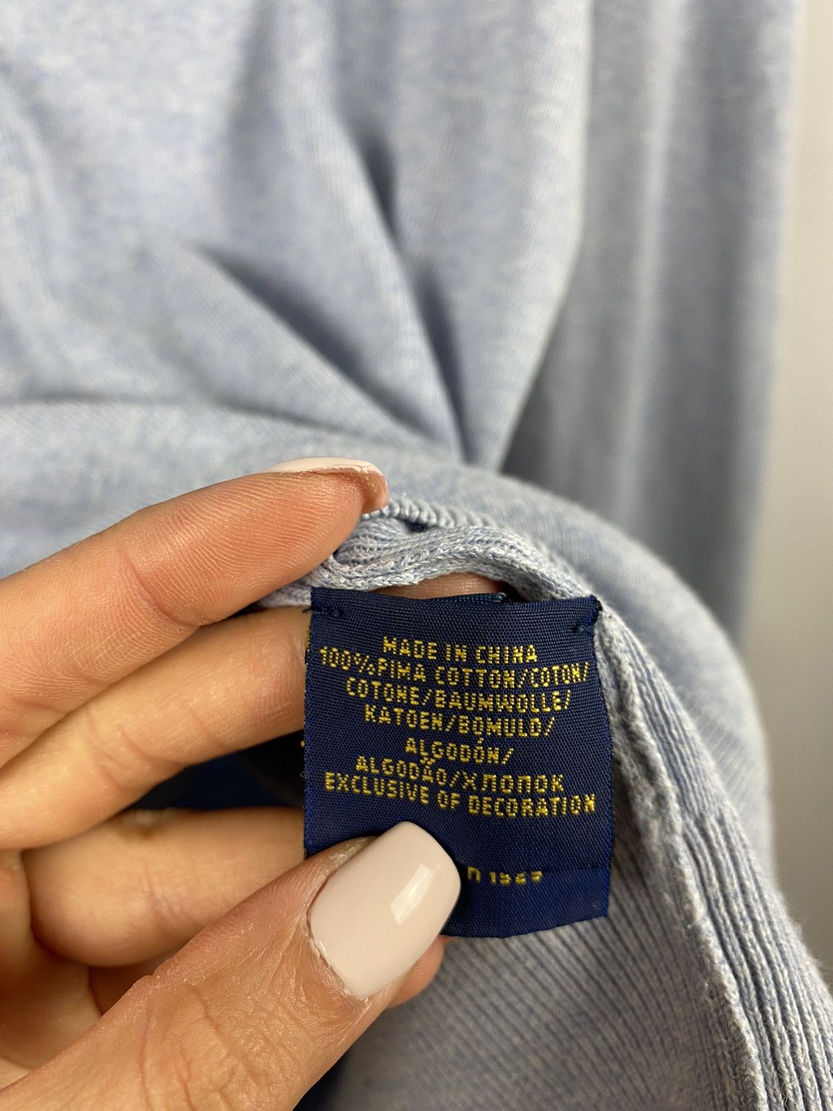 Polo Ralph Lauren Polo Ralph Lauren sweaters V-neck blue streetwear size L Size US L / EU 52-54 / 3 - 4 Thumbnail