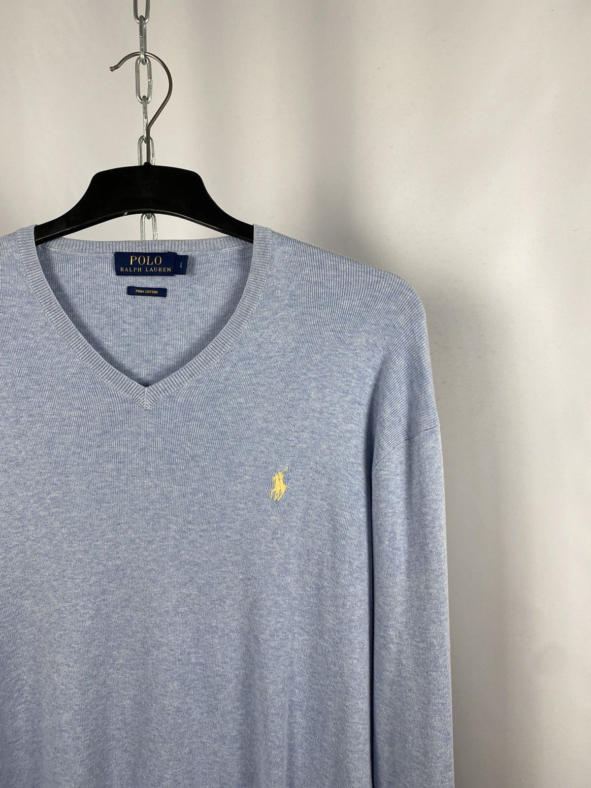 Polo Ralph Lauren Polo Ralph Lauren sweaters V-neck blue streetwear size L Size US L / EU 52-54 / 3 - 2 Thumbnail