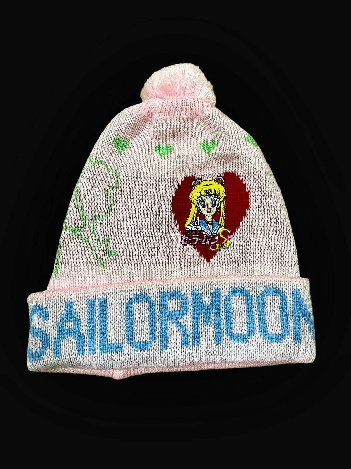 Anime RARE🔥90s SailorMoon 🇯🇵 Anime Pink Winter Beanie Hat Size ONE SIZE - 1 Thumbnail