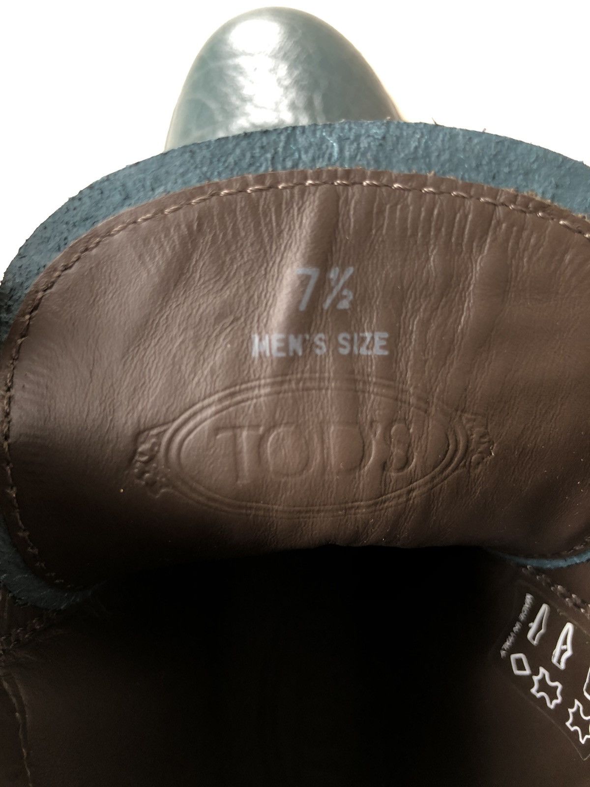 Tod's VERY RARE🔥TOD'S 🇮🇹 Croc Embossed Patent Leather Boots Size US 8.5 / EU 41-42 - 6 Thumbnail