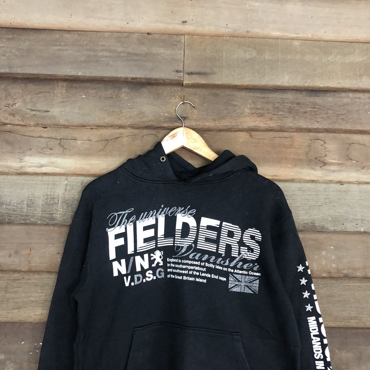 Japanese Brand × Vintage Fielder england vintage Black Hoodies #126B Size US M / EU 48-50 / 2 - 2 Thumbnail