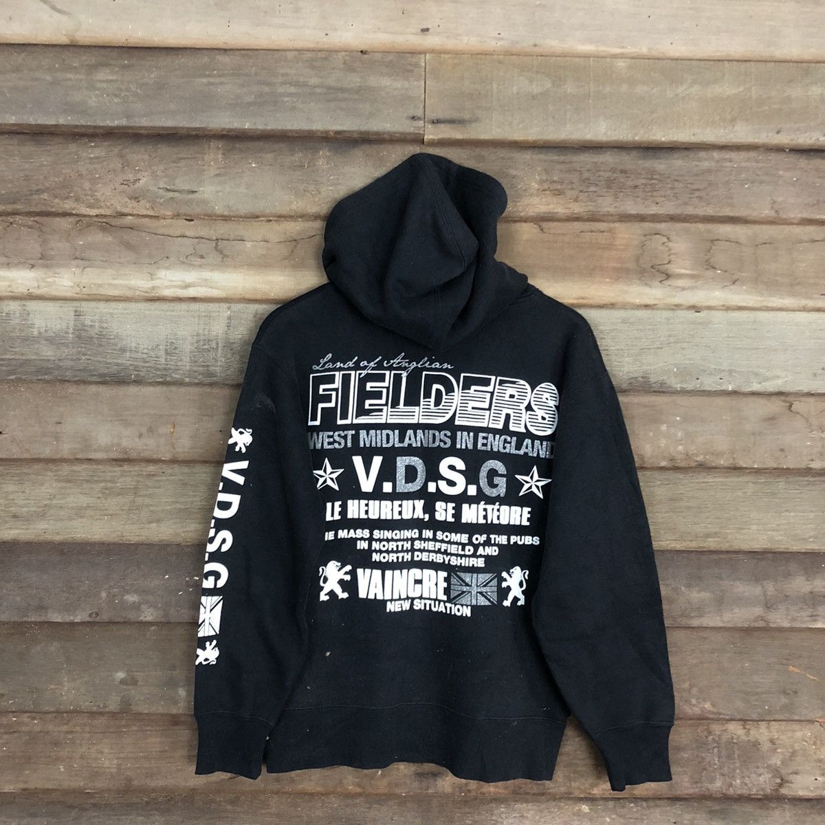 Japanese Brand × Vintage Fielder england vintage Black Hoodies #126B Size US M / EU 48-50 / 2 - 12 Thumbnail
