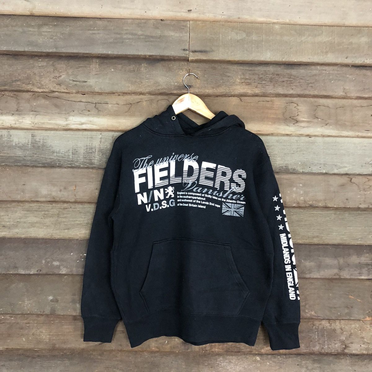 Japanese Brand × Vintage Fielder england vintage Black Hoodies #126B Size US M / EU 48-50 / 2 - 1 Thumbnail