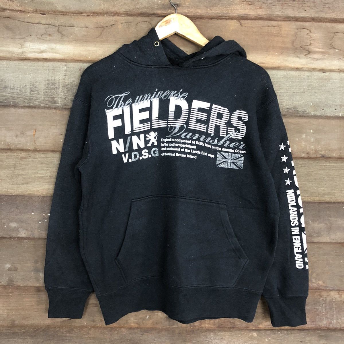 Japanese Brand × Vintage Fielder england vintage Black Hoodies #126B Size US M / EU 48-50 / 2 - 8 Thumbnail