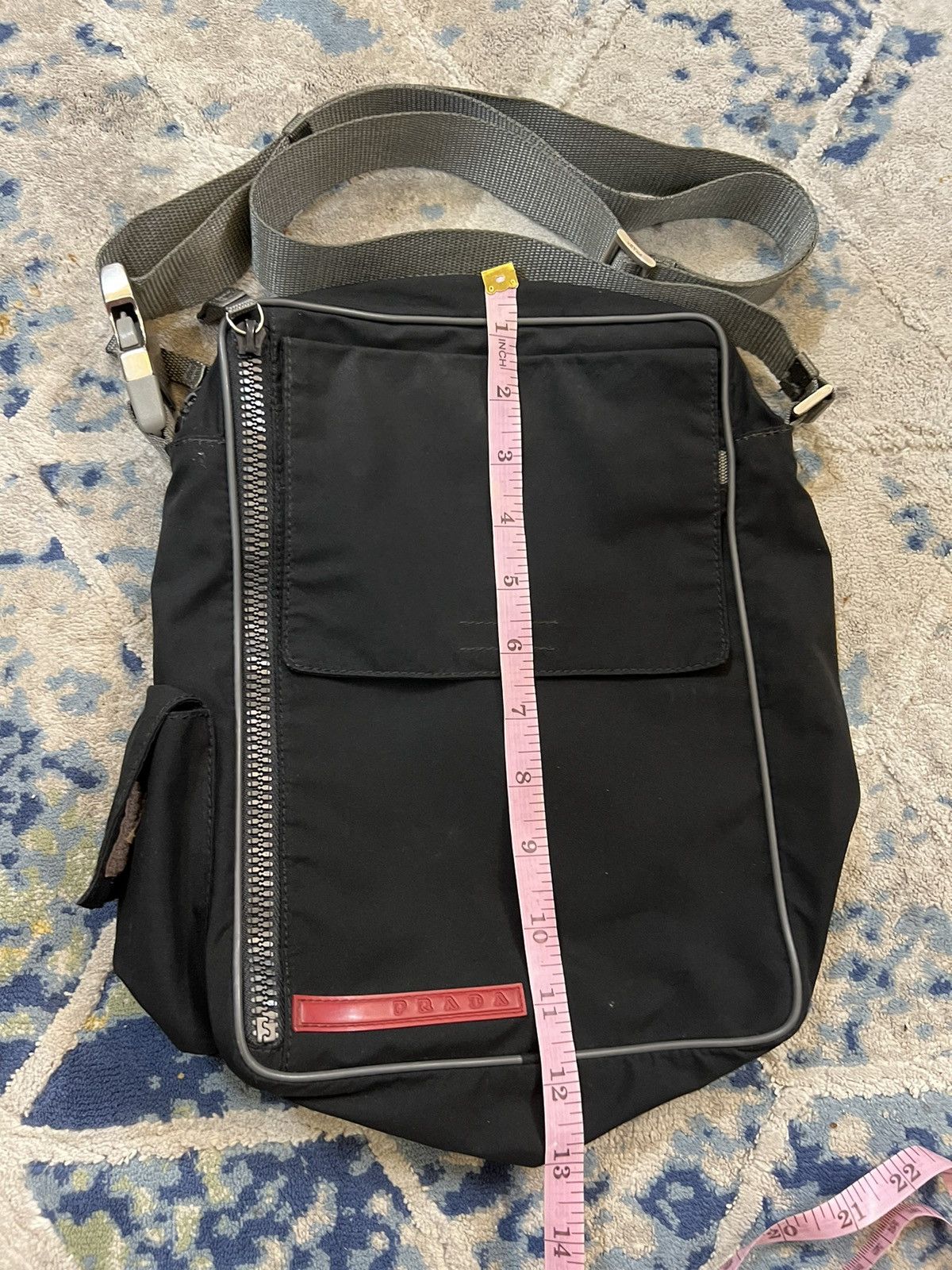 Prada Prada Sling Bag Black Nylon Size ONE SIZE - 14 Thumbnail