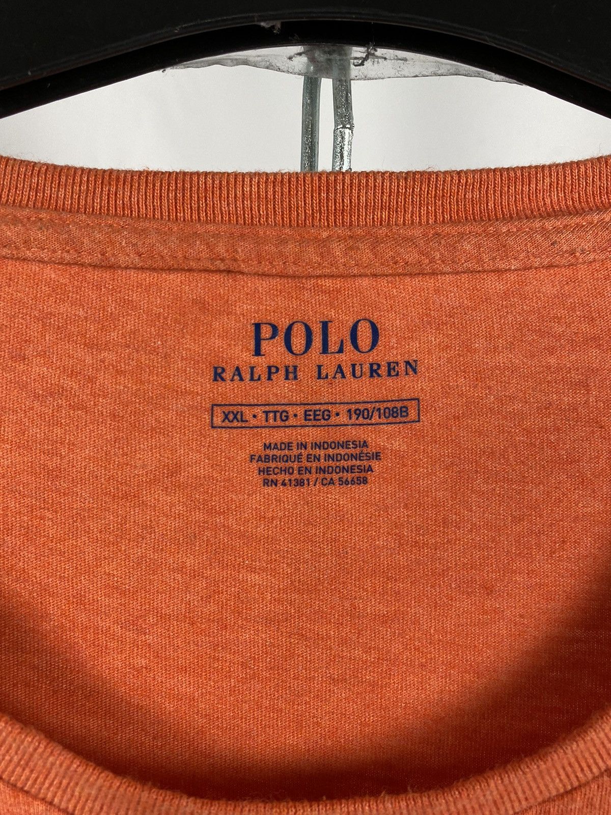Polo Ralph Lauren Polo Ralph Lauren orange T-shirts streetwear size XXL Size US XXL / EU 58 / 5 - 3 Thumbnail