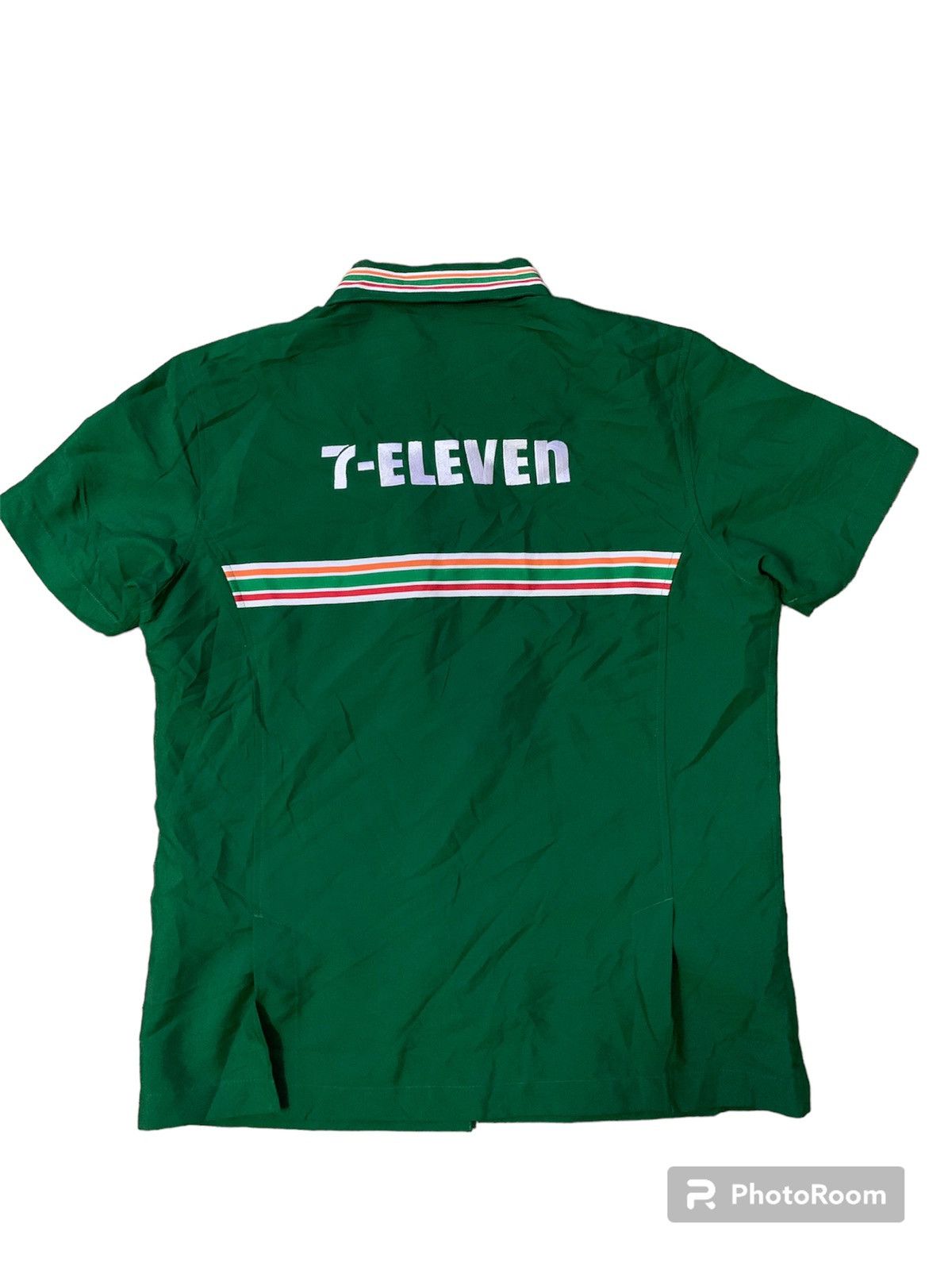 Japanese Brand Nice 7 Eleven Uniform Zipper Shirt Size US L / EU 52-54 / 3 - 2 Thumbnail