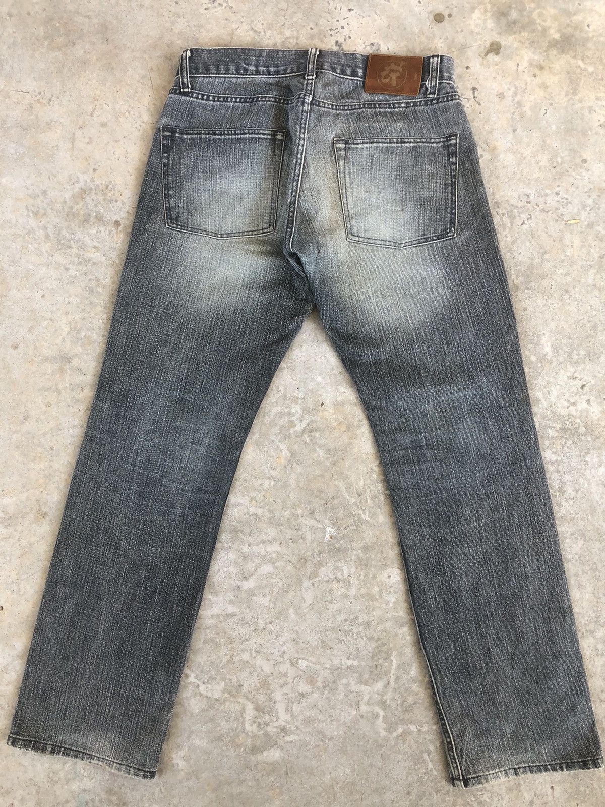 Japanese Brand Japanese Brand Coromool Dragon Painted Distressed Jeans Size US 33 - 2 Thumbnail