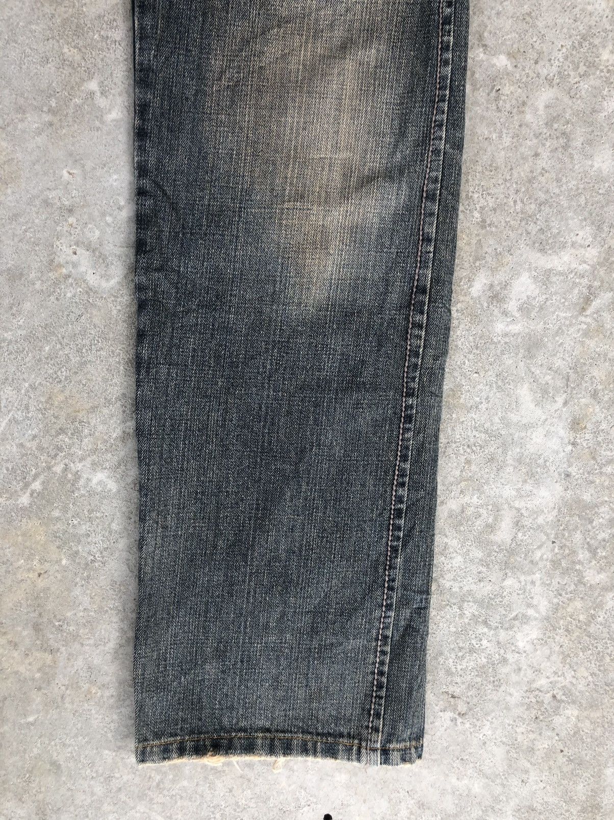 Japanese Brand Nouveau Brillant Homme Double Waist Distressed Jeans Size US 30 / EU 46 - 7 Thumbnail