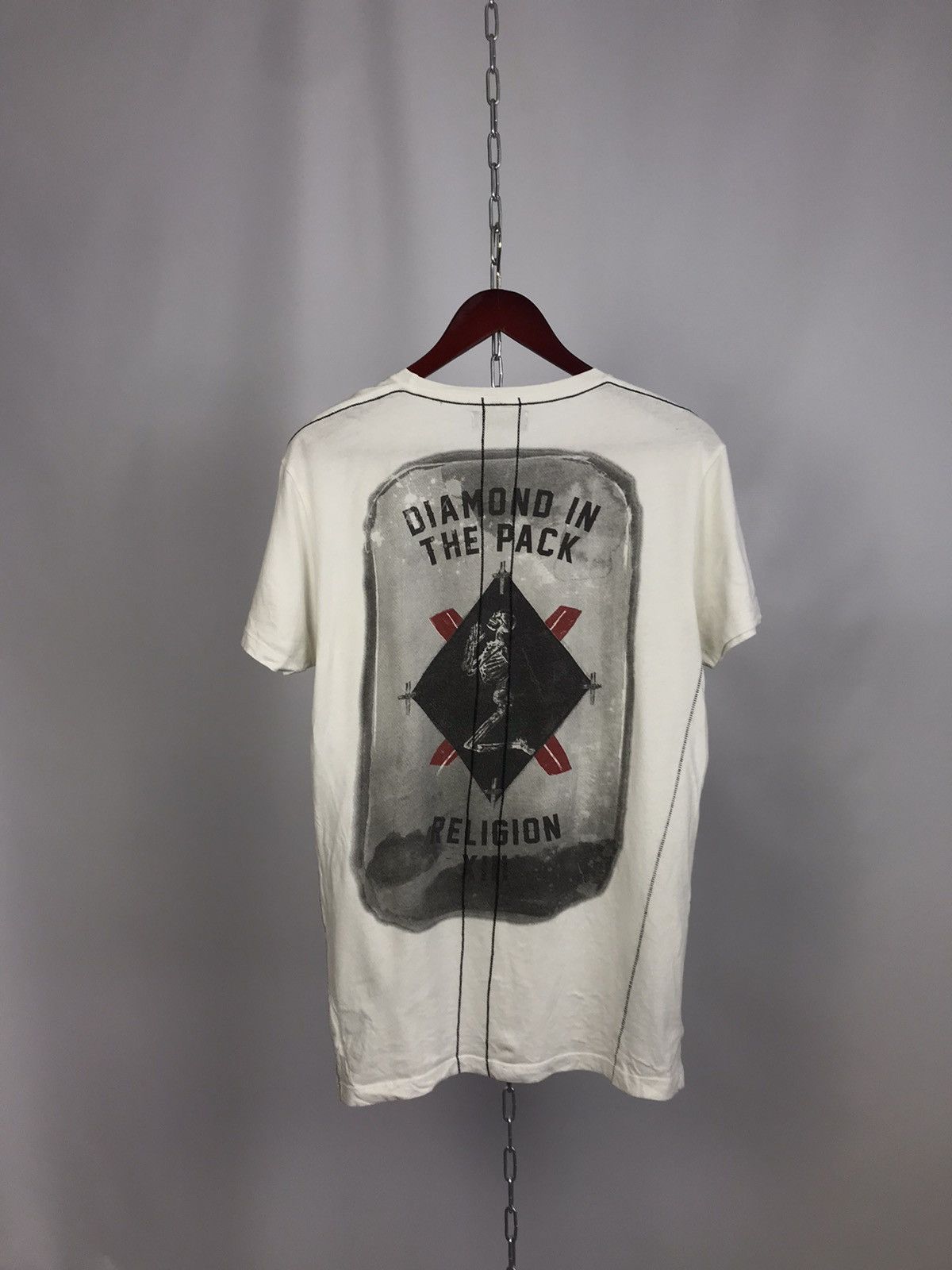 Vintage Religion luxury streetwear white tee Size US L / EU 52-54 / 3 - 6 Thumbnail