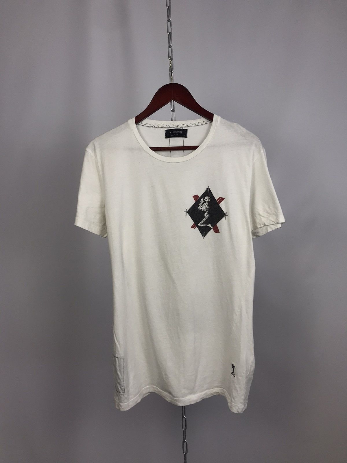 Vintage Religion luxury streetwear white tee Size US L / EU 52-54 / 3 - 1 Thumbnail