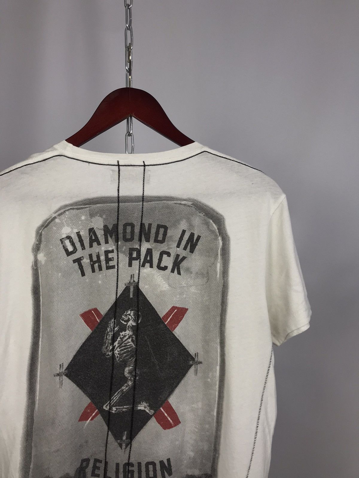 Vintage Religion luxury streetwear white tee Size US L / EU 52-54 / 3 - 7 Thumbnail