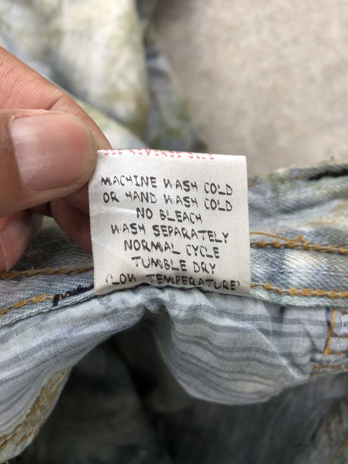 Japanese Brand Japanese Joneaa Tie Dye Jeans Art Denim Size US 30 / EU 46 - 16 Thumbnail