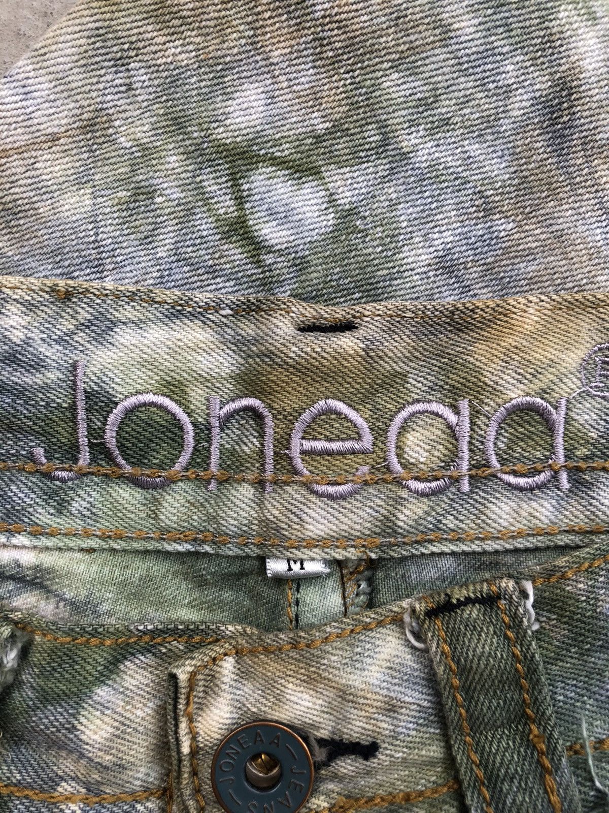 Japanese Brand Japanese Joneaa Tie Dye Jeans Art Denim Size US 30 / EU 46 - 13 Thumbnail