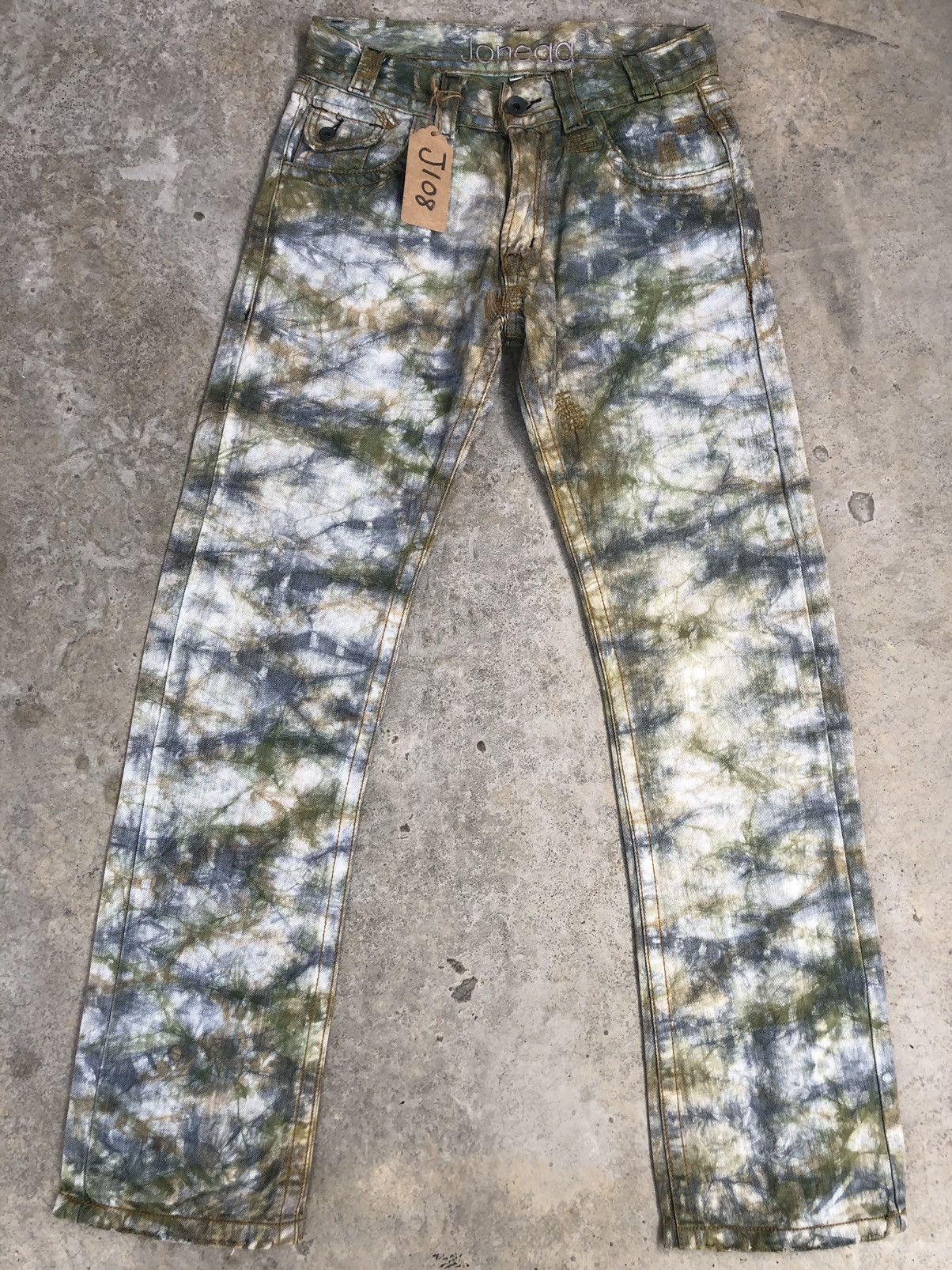 Japanese Brand Japanese Joneaa Tie Dye Jeans Art Denim Size US 30 / EU 46 - 1 Thumbnail