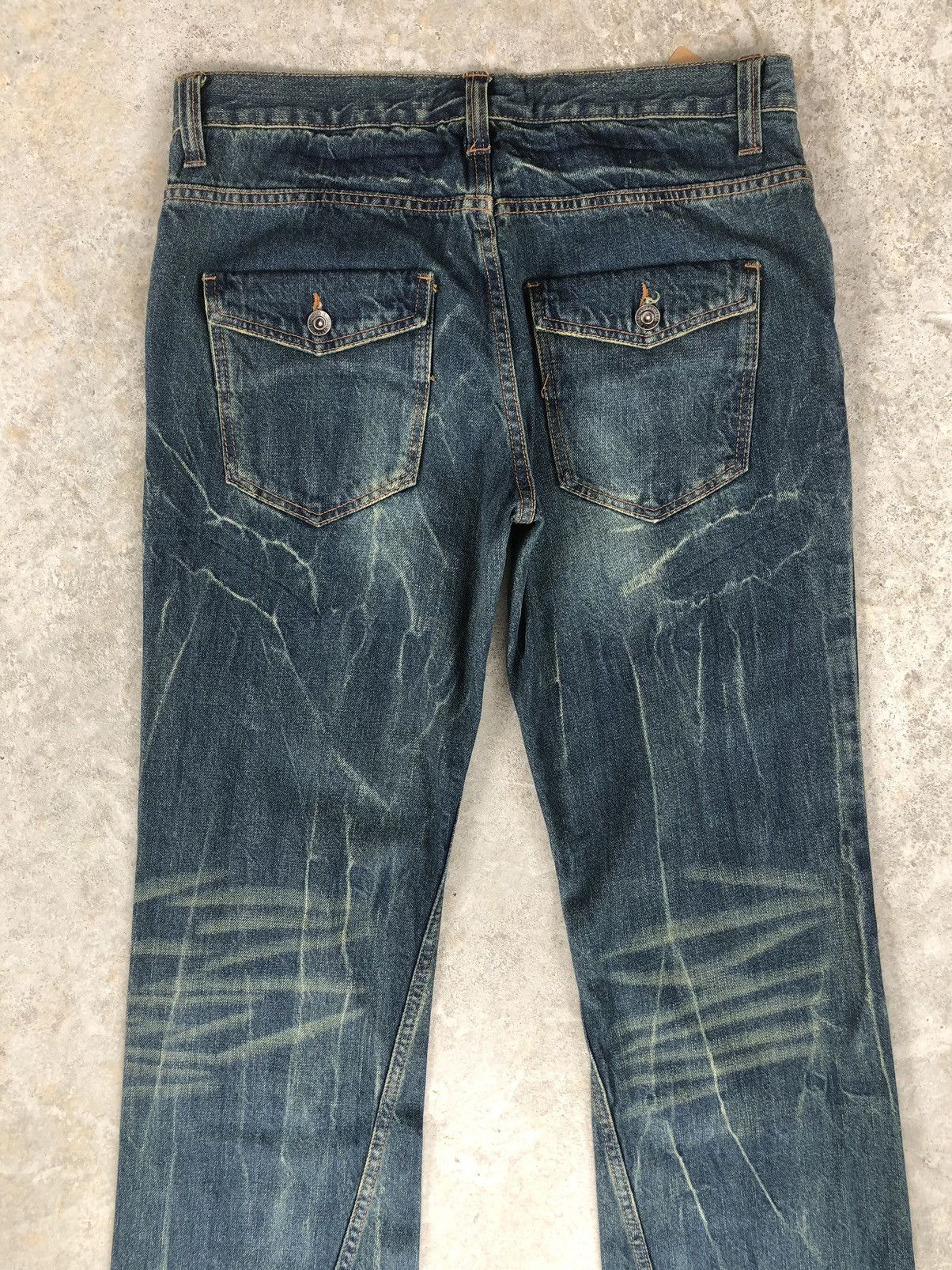 If Six Was Nine Japanese Antfui Flared Jeans Distressed Jeans Size US 33 - 8 Thumbnail