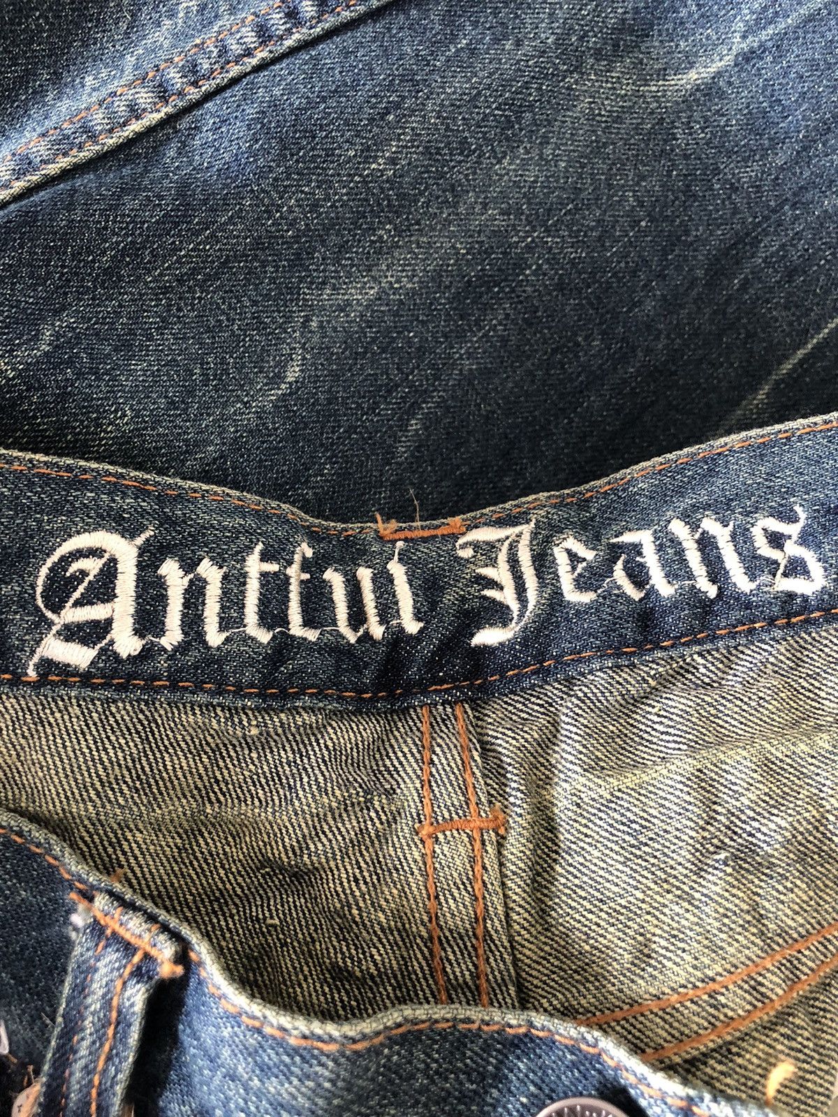 If Six Was Nine Japanese Antfui Flared Jeans Distressed Jeans Size US 33 - 14 Thumbnail