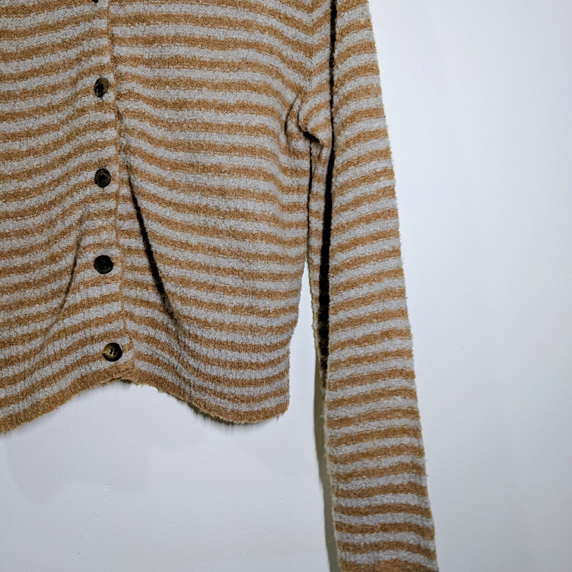 Japanese Brand Vintage Magenta Stripe Knitwear Sweater Size US M / EU 48-50 / 2 - 2 Thumbnail
