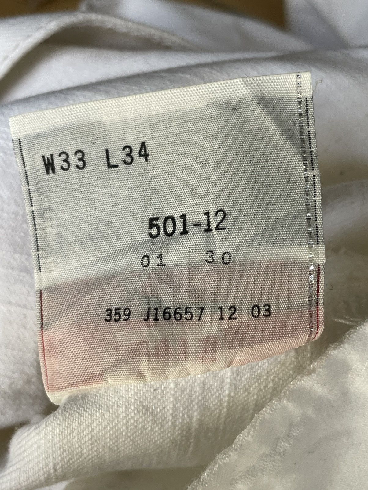 Levi's × Levi's Vintage Clothing Vintage Levi’s 501 White Jeans Size US 31 - 17 Thumbnail